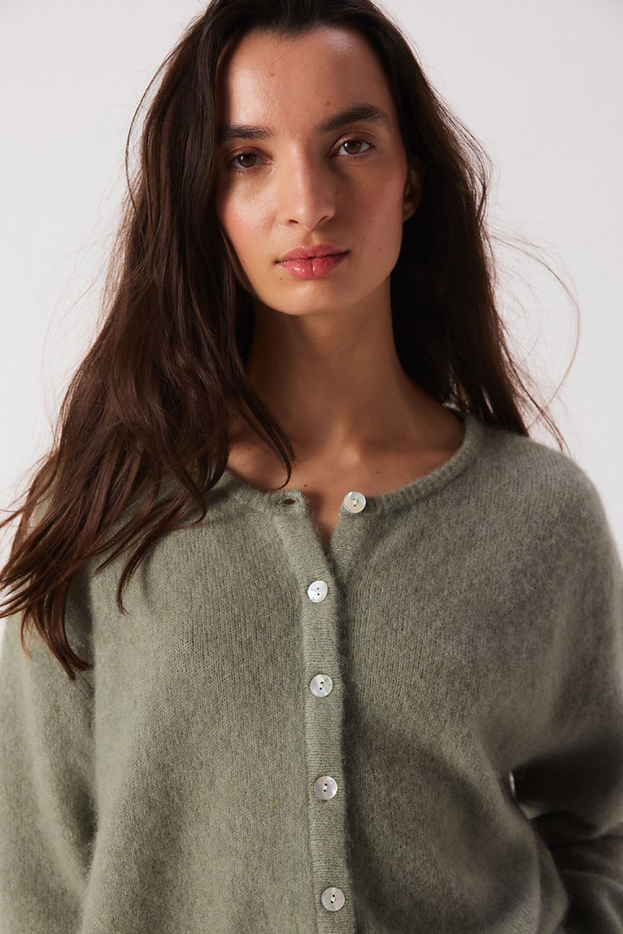 Vitow Cardigan - Khaki Multi Melange - RUM Amsterdam