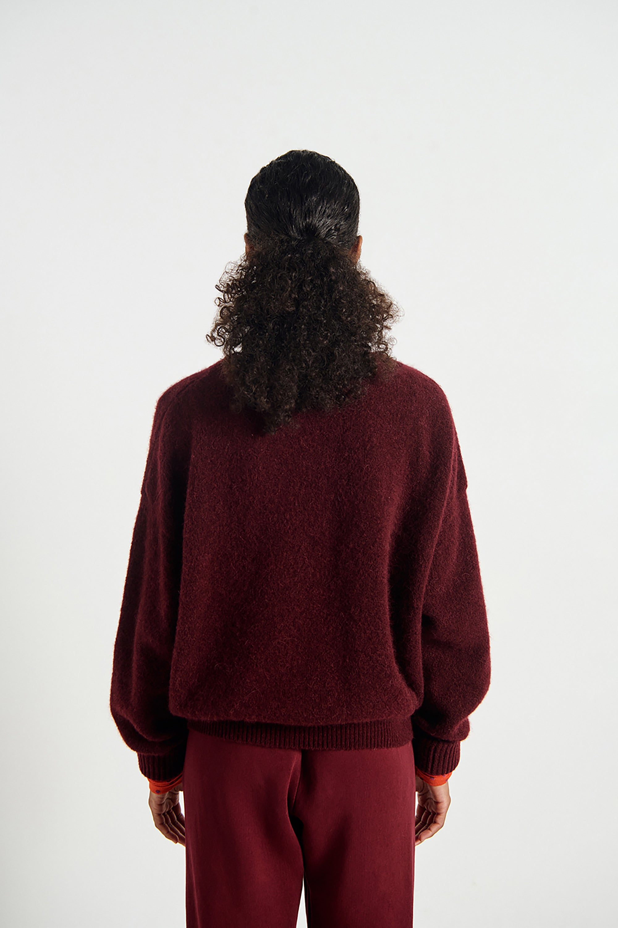 Vitow Jumper - Dark Red Melange