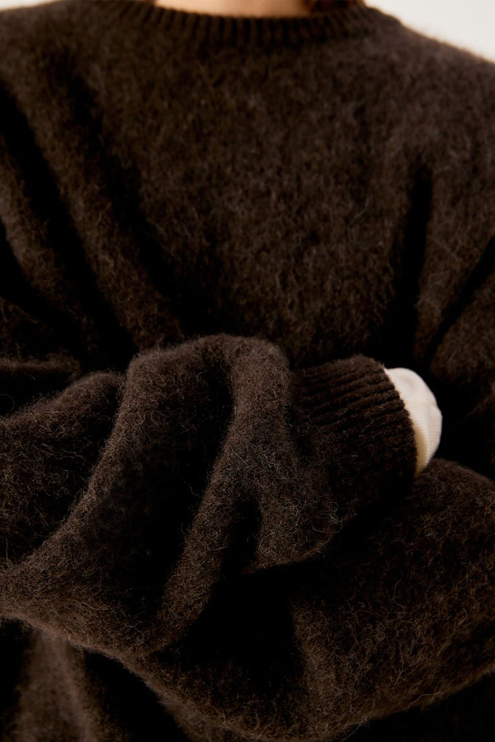 Vitow Oversized Jumper - Coffee Melange