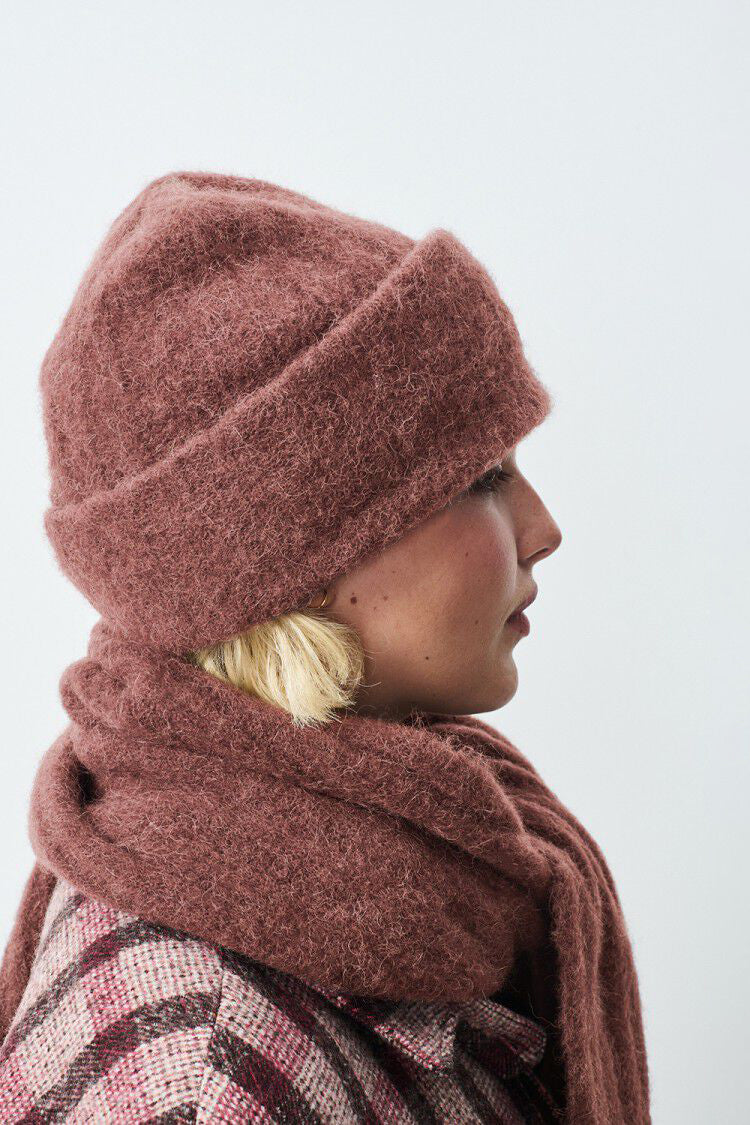 Vitow Scarf - Choco Black Melange - RUM Amsterdam