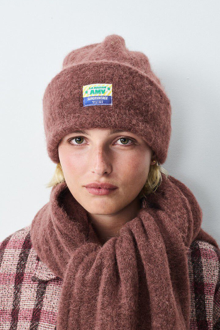 Vitow Scarf - Choco Black Melange - RUM Amsterdam
