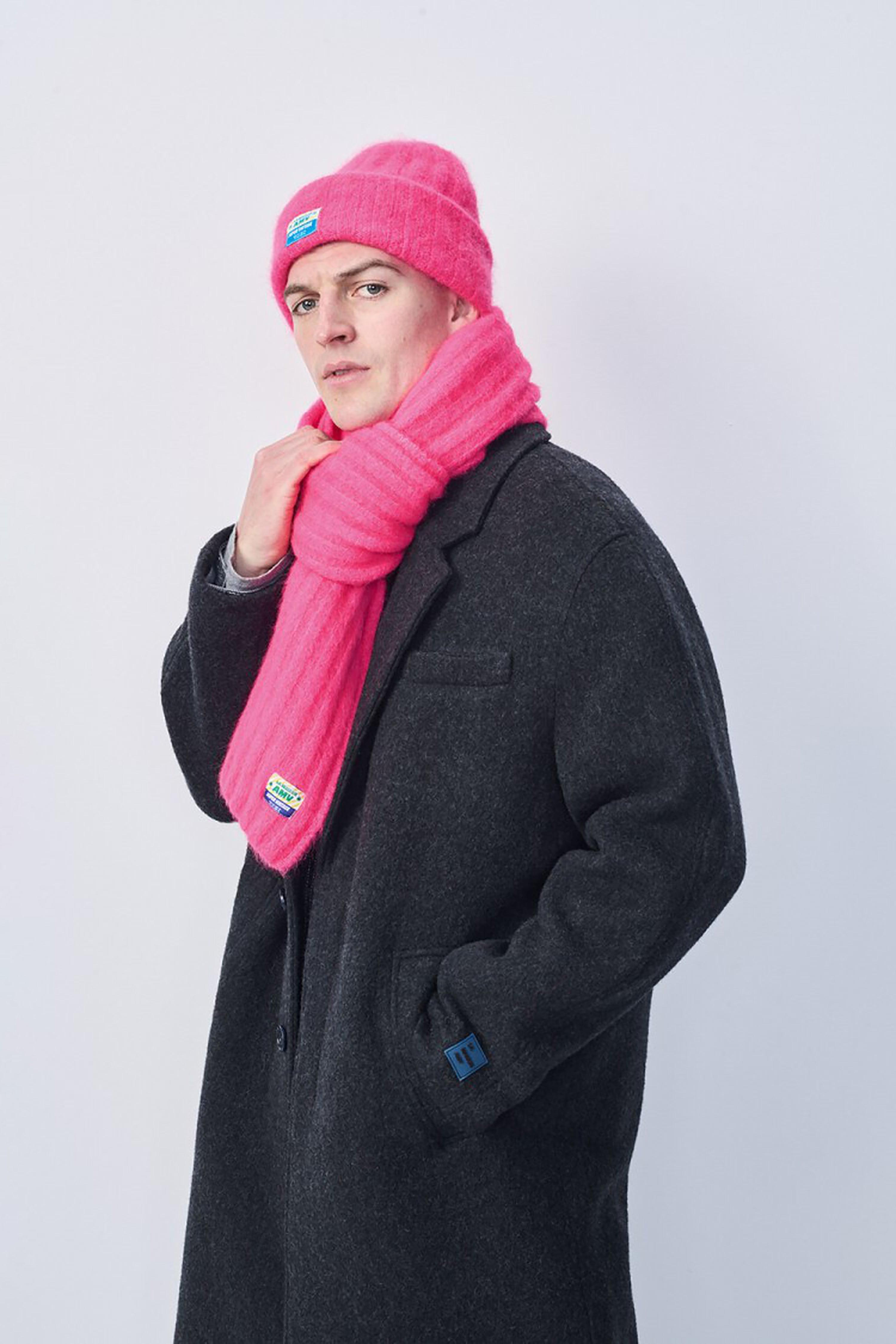 Vitow Scarf - Neon Pink Melange