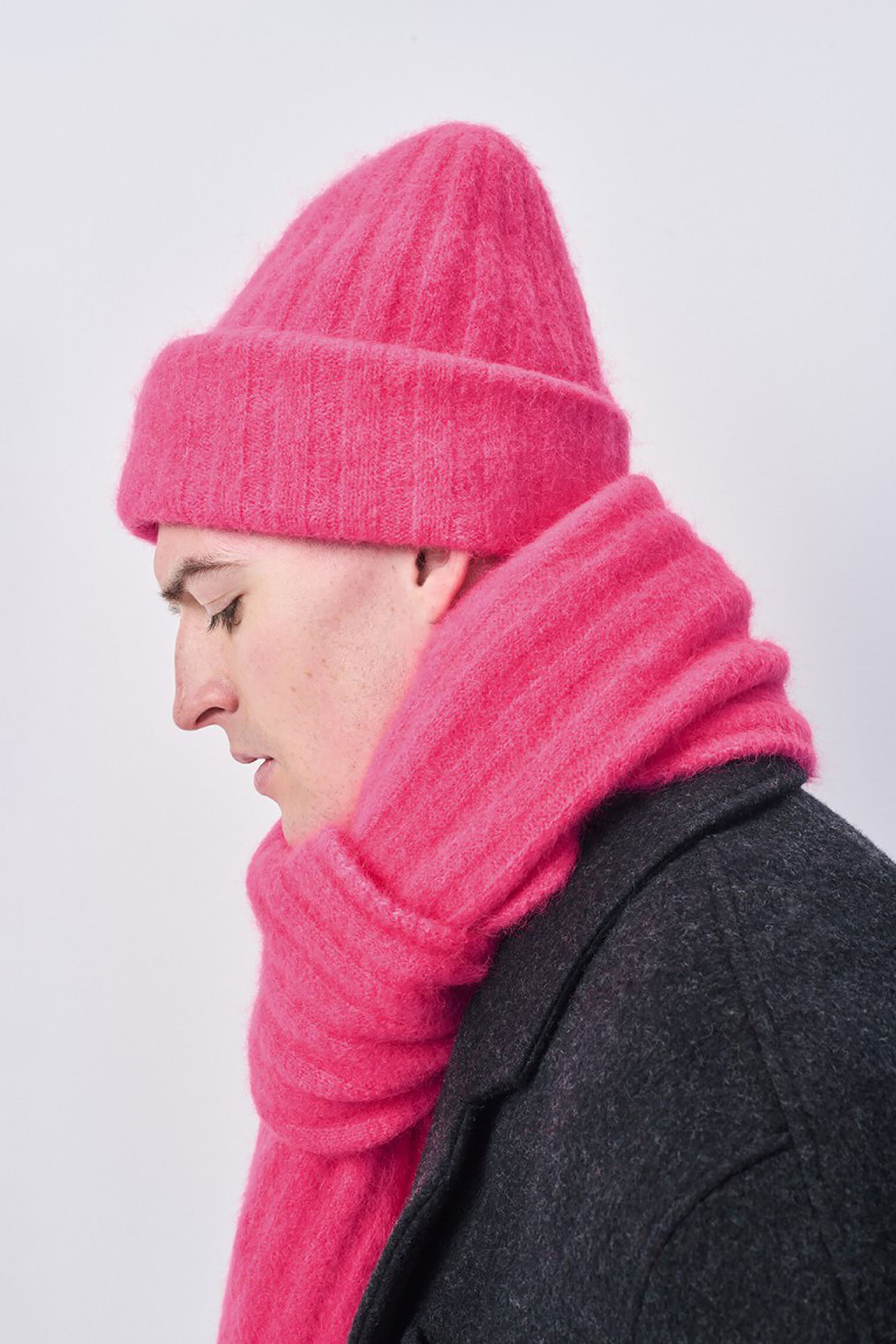 Vitow Scarf - Neon Pink Melange