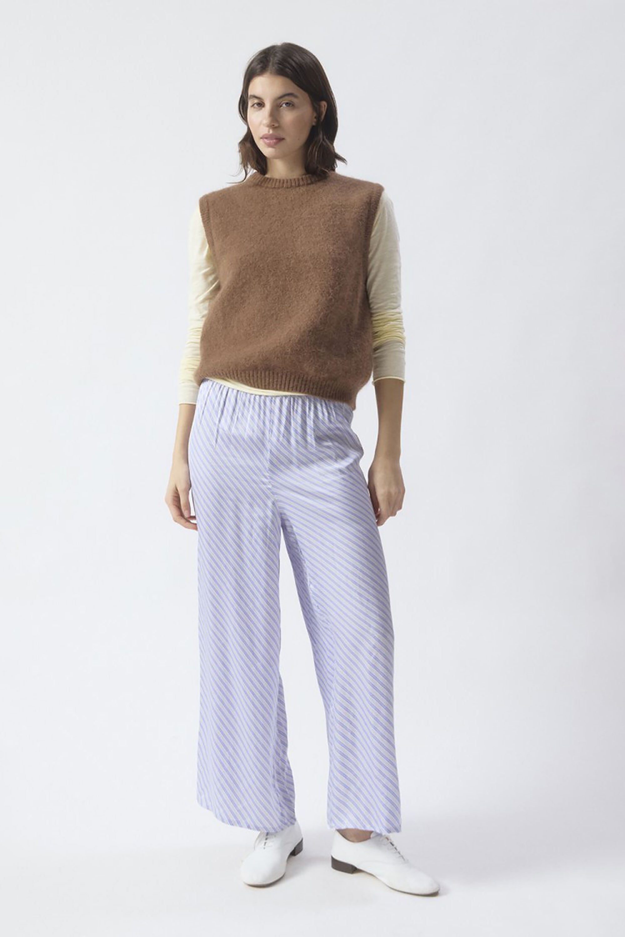 Vitow Sleeveless Jumper - Chocolate Melange