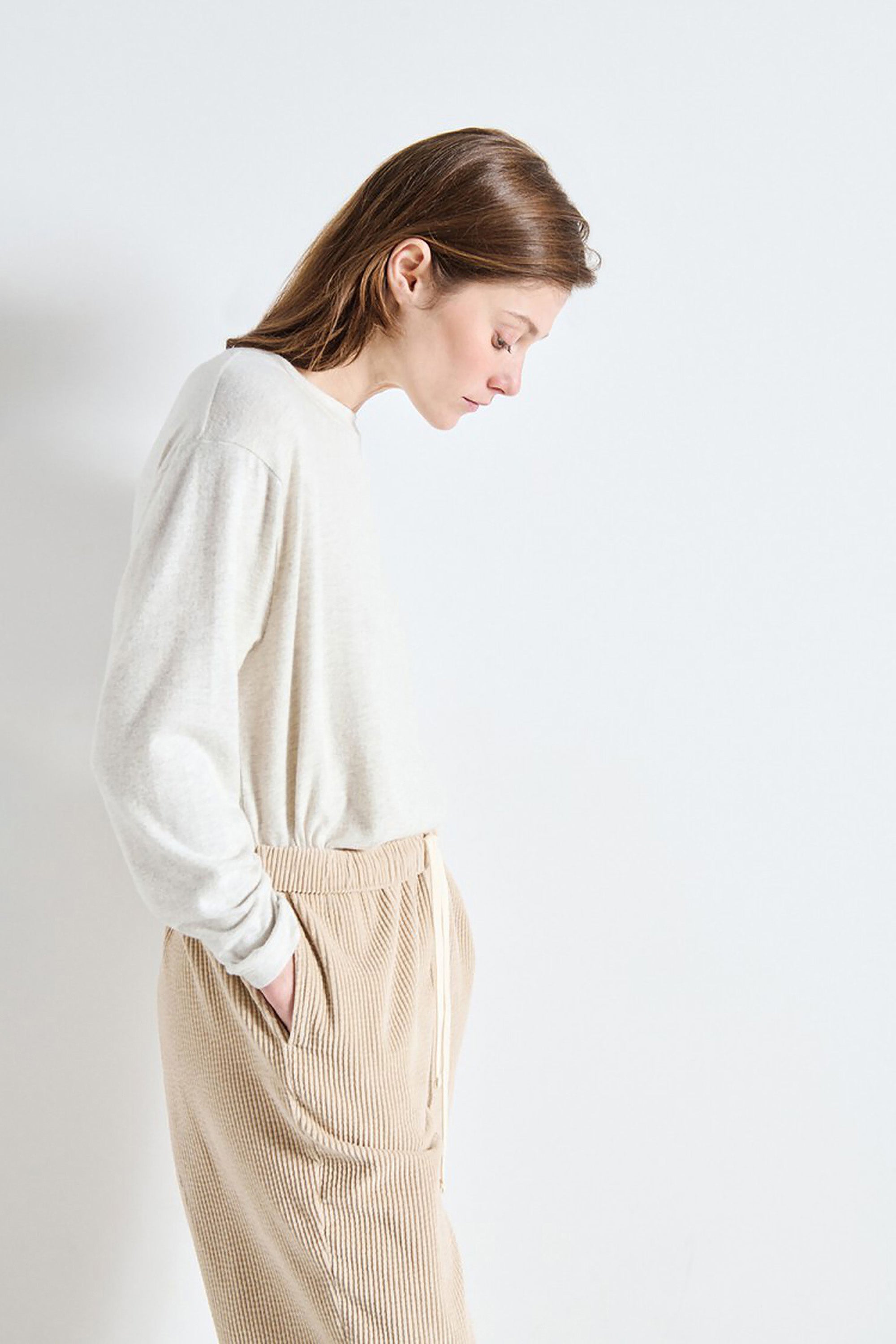 Ypawood T-Shirt LS - Heather Grey