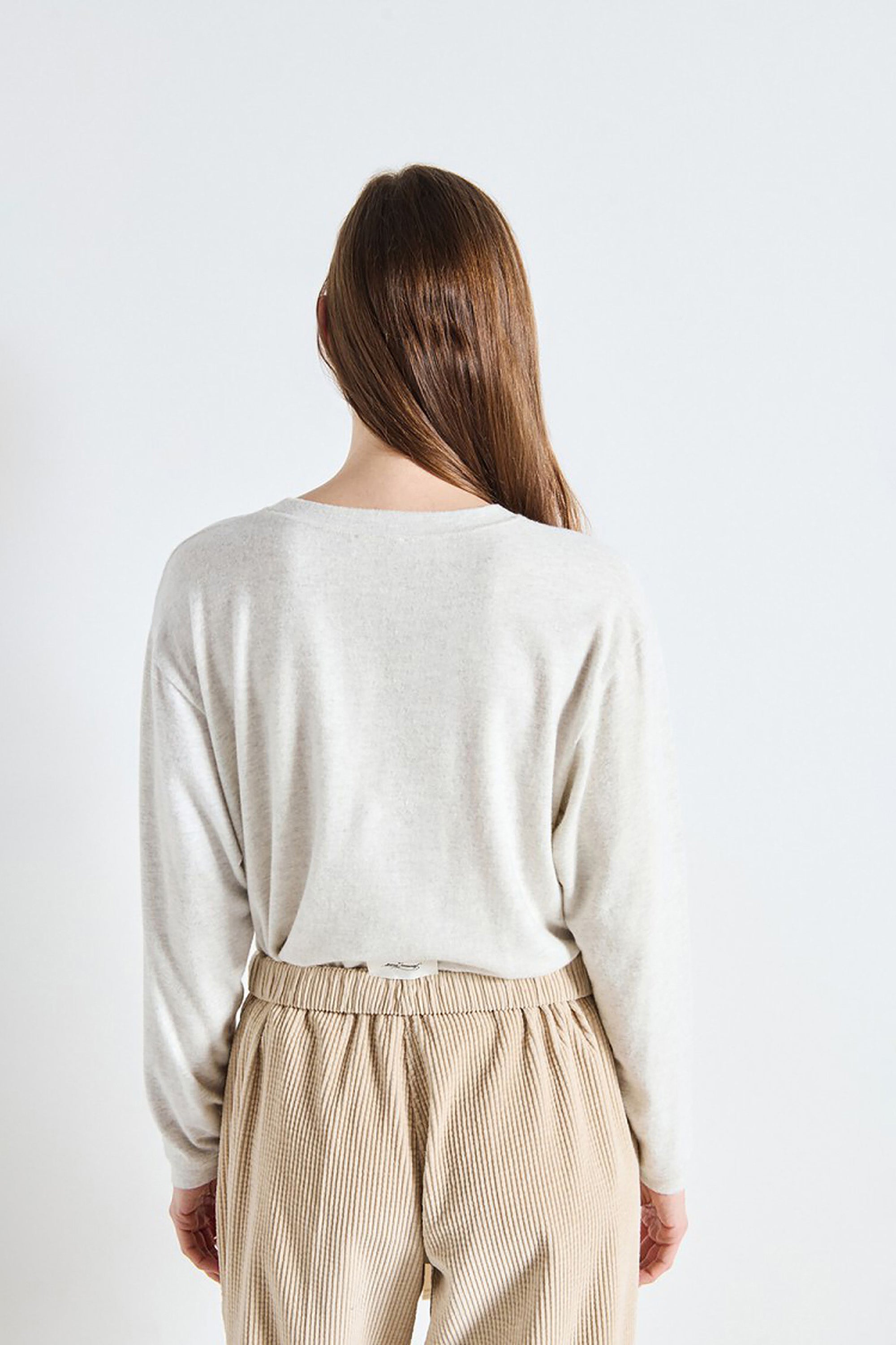 Ypawood T-Shirt LS - Heather Grey