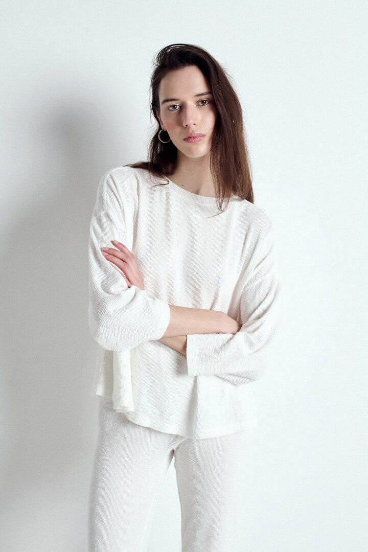 Yruki LS Tee - White - RUM Amsterdam