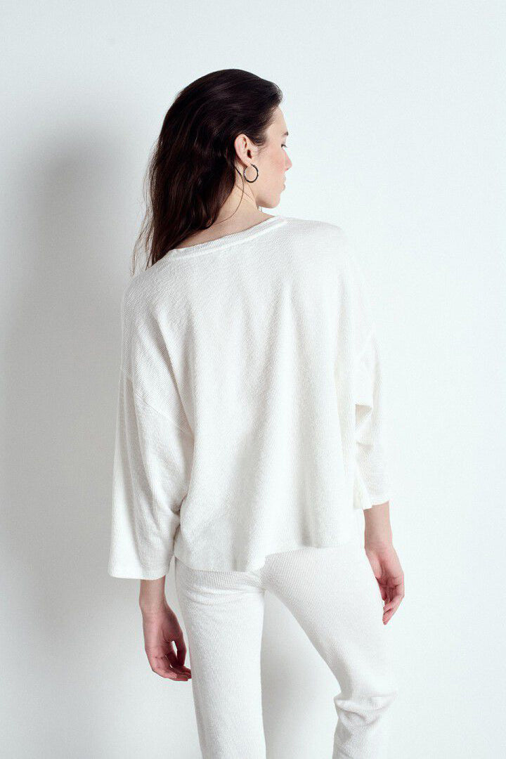 Yruki LS Tee - White - RUM Amsterdam