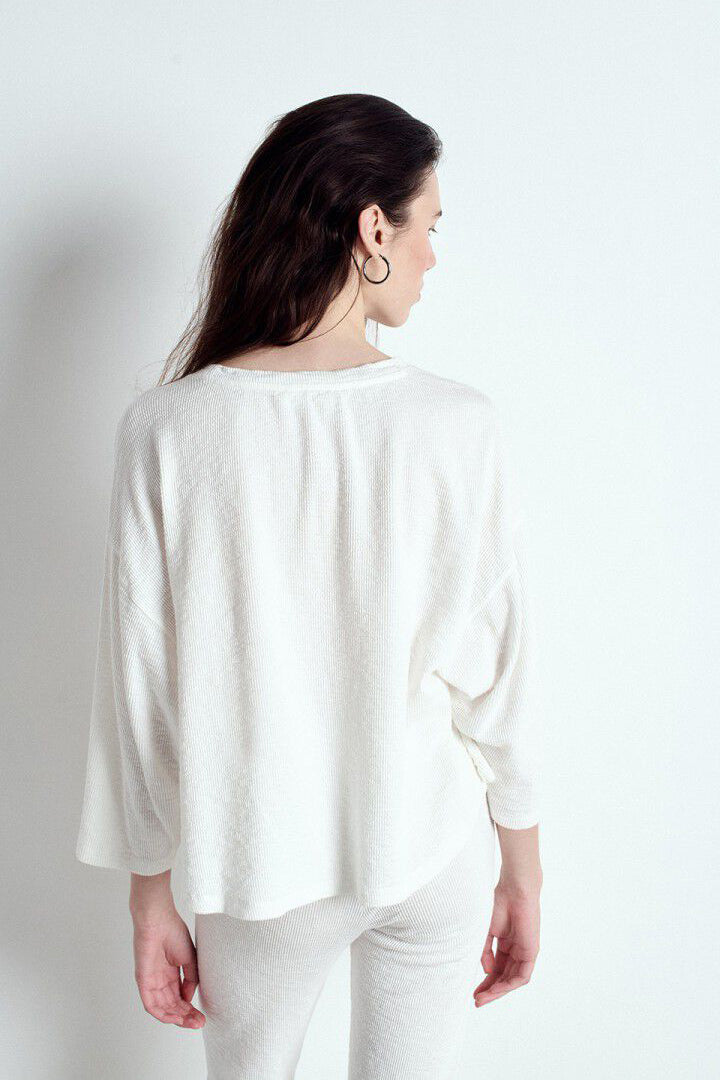 Yruki LS Tee - White - RUM Amsterdam