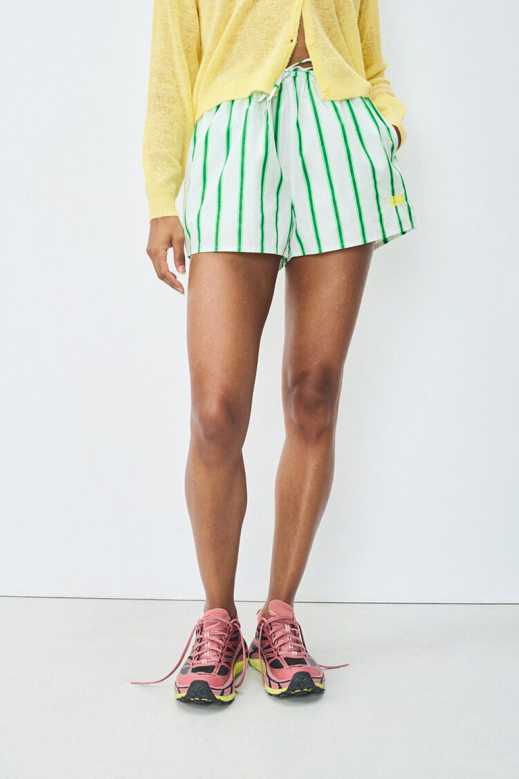 Zatybay Shorts - Neon Lagoon Stripes - RUM Amsterdam