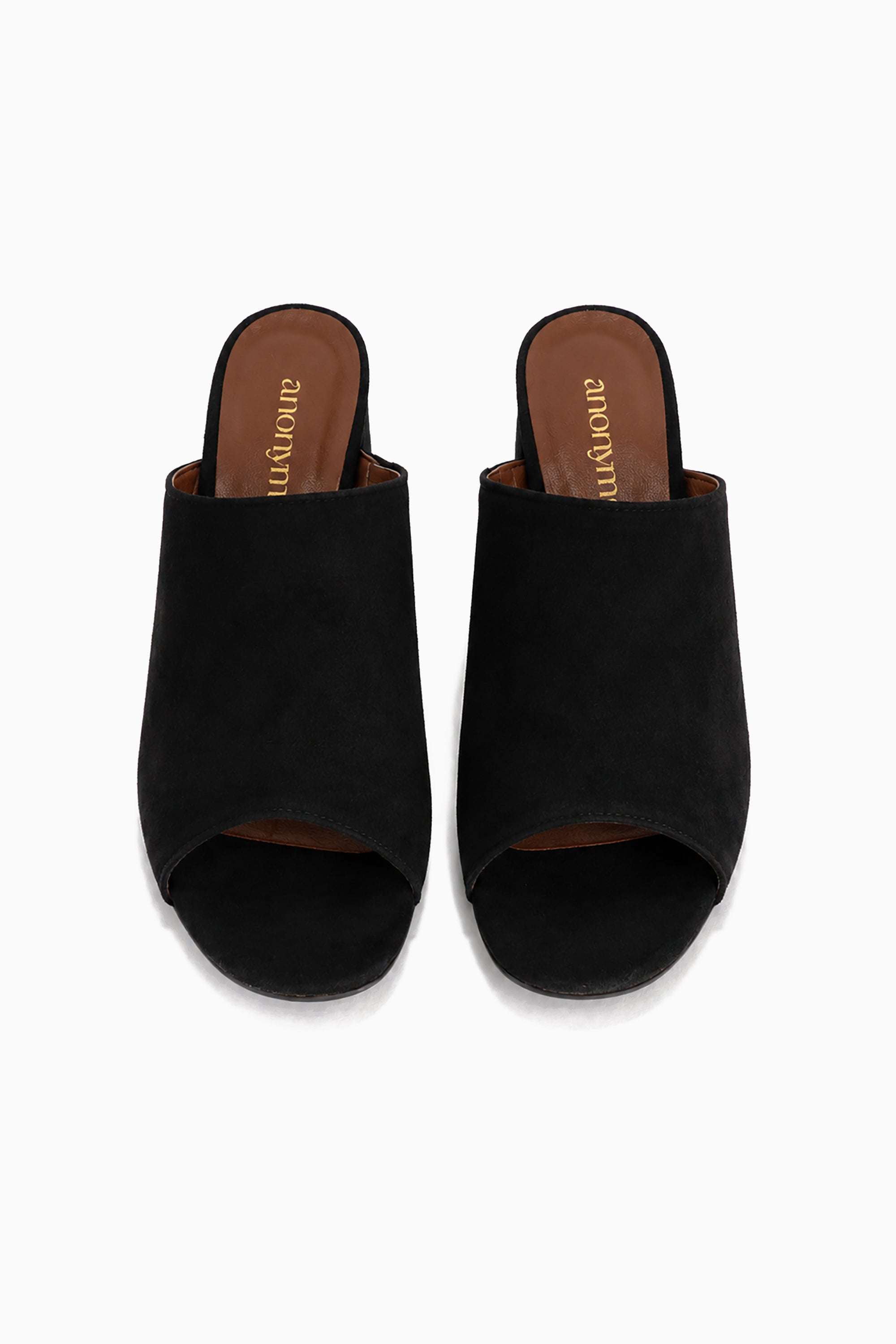 Horizon 55 Suede Heels - Black