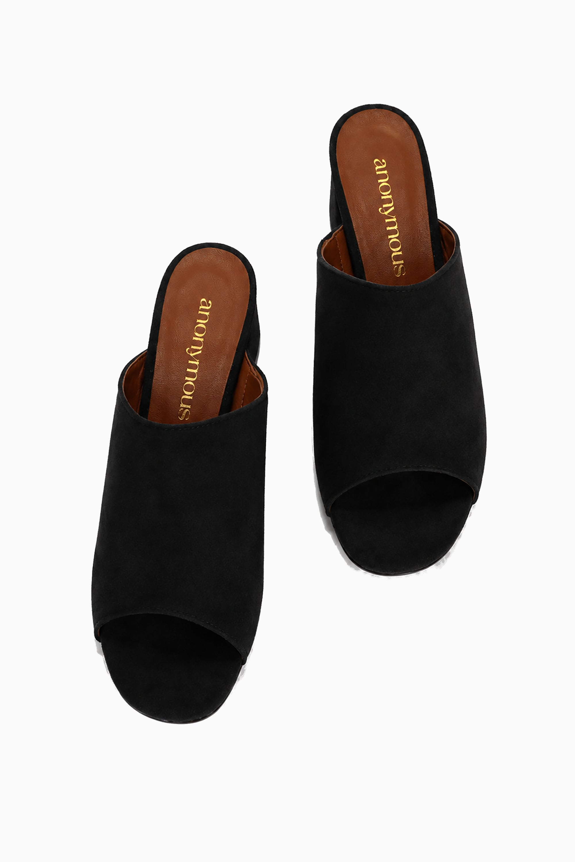 Horizon 55 Suede Heels - Black
