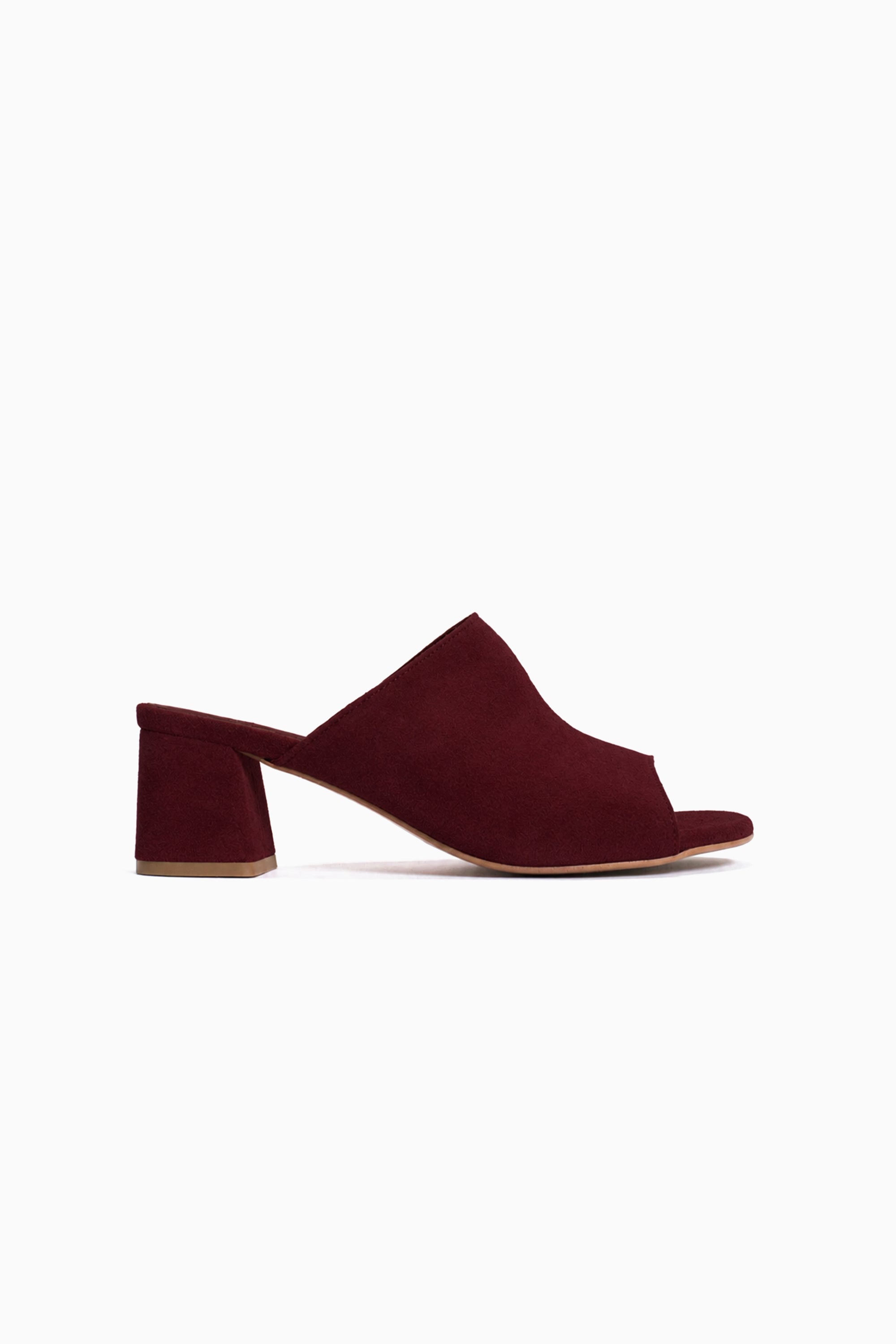 Horizon 55 Suede Heels - Pomegranate