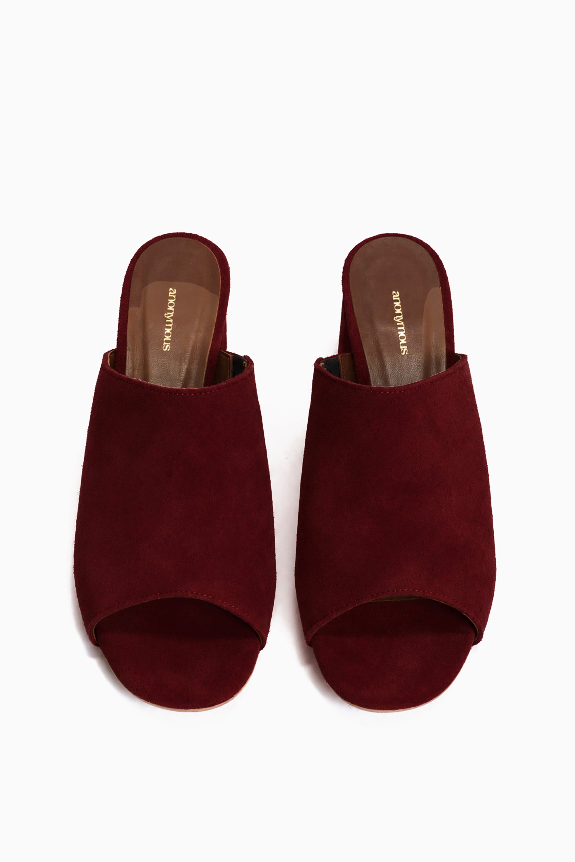 Horizon 55 Suede Heels - Pomegranate