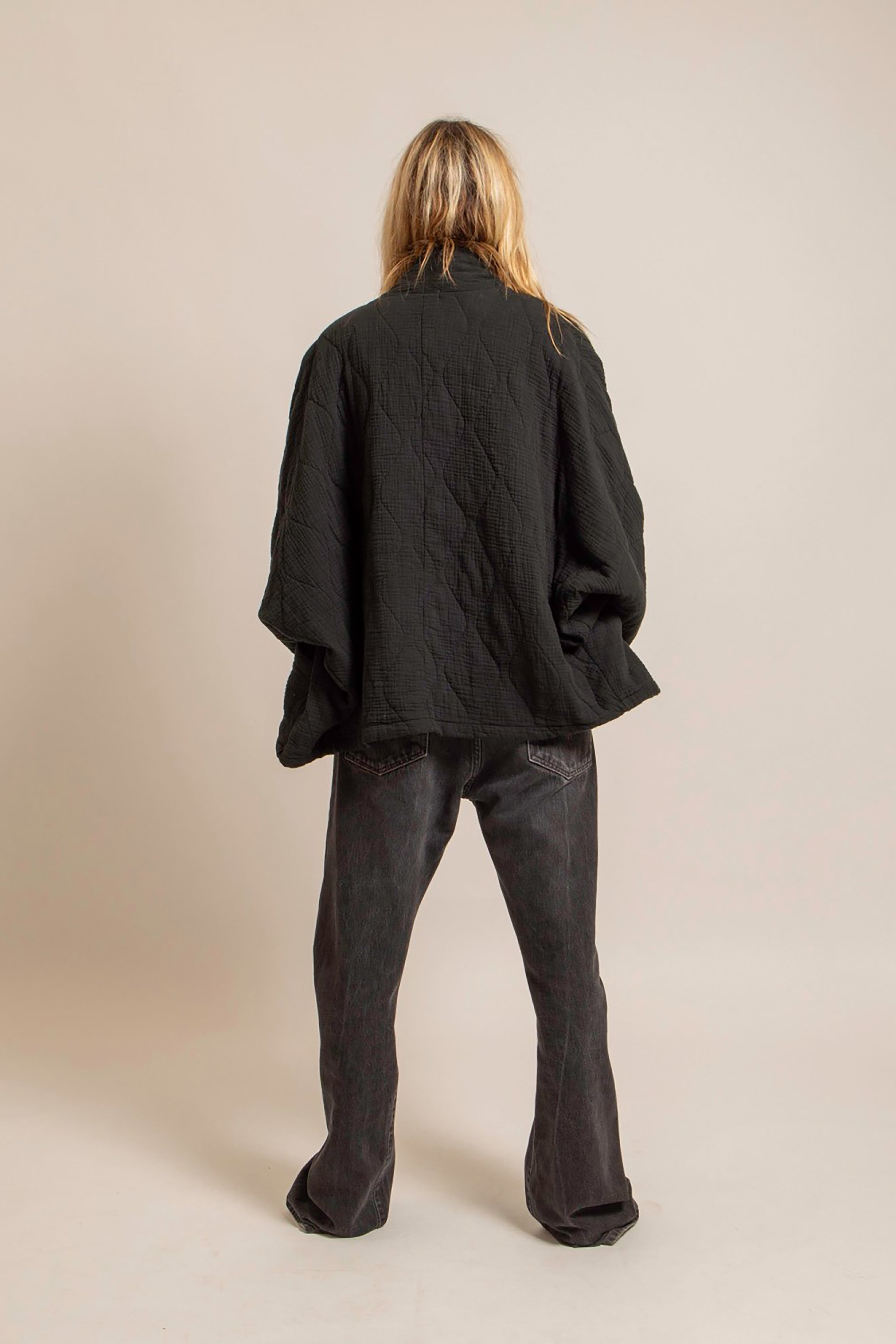 Chicago Kimono Jacket - Black