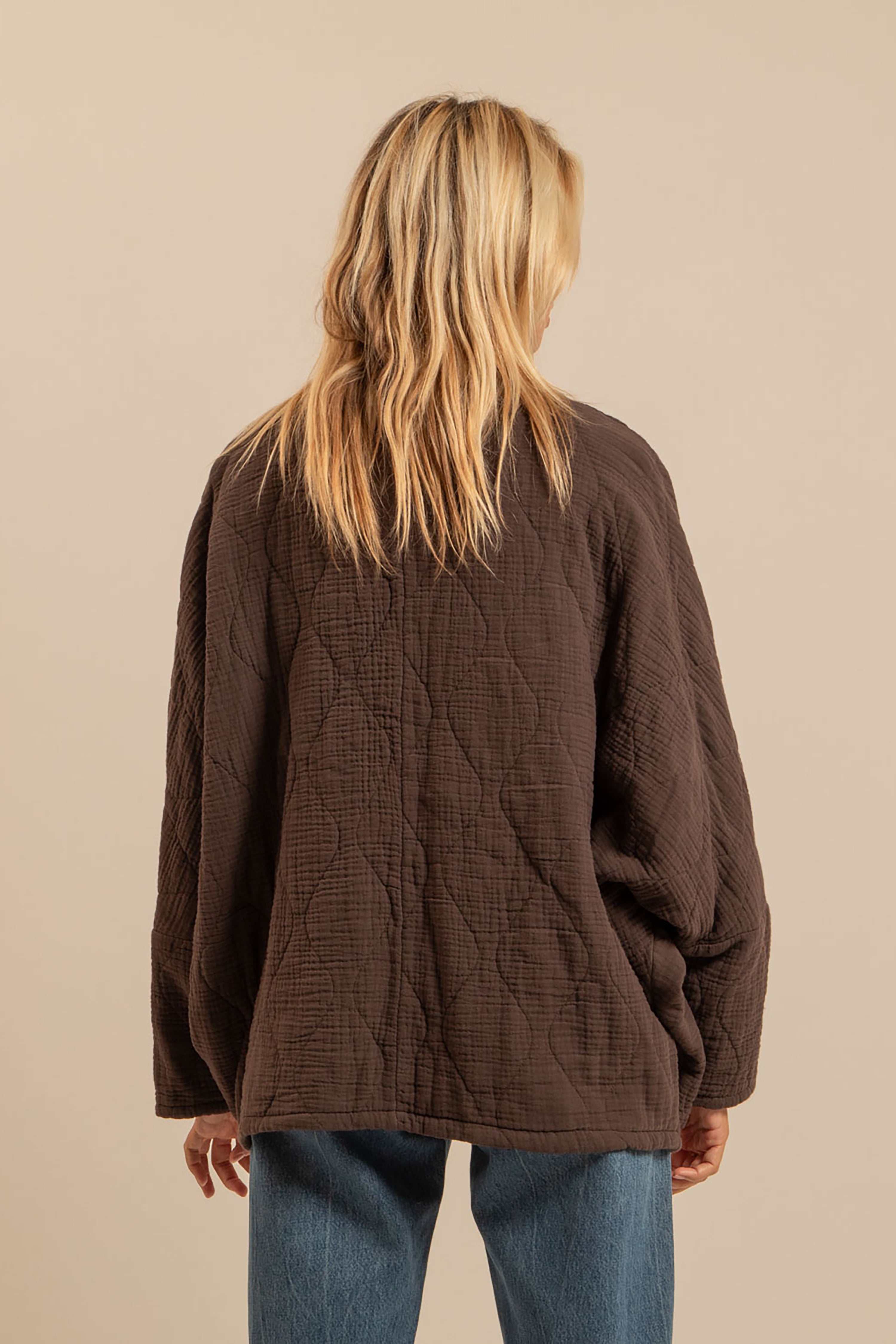 Chicago Kimono Jacket - Chocolate