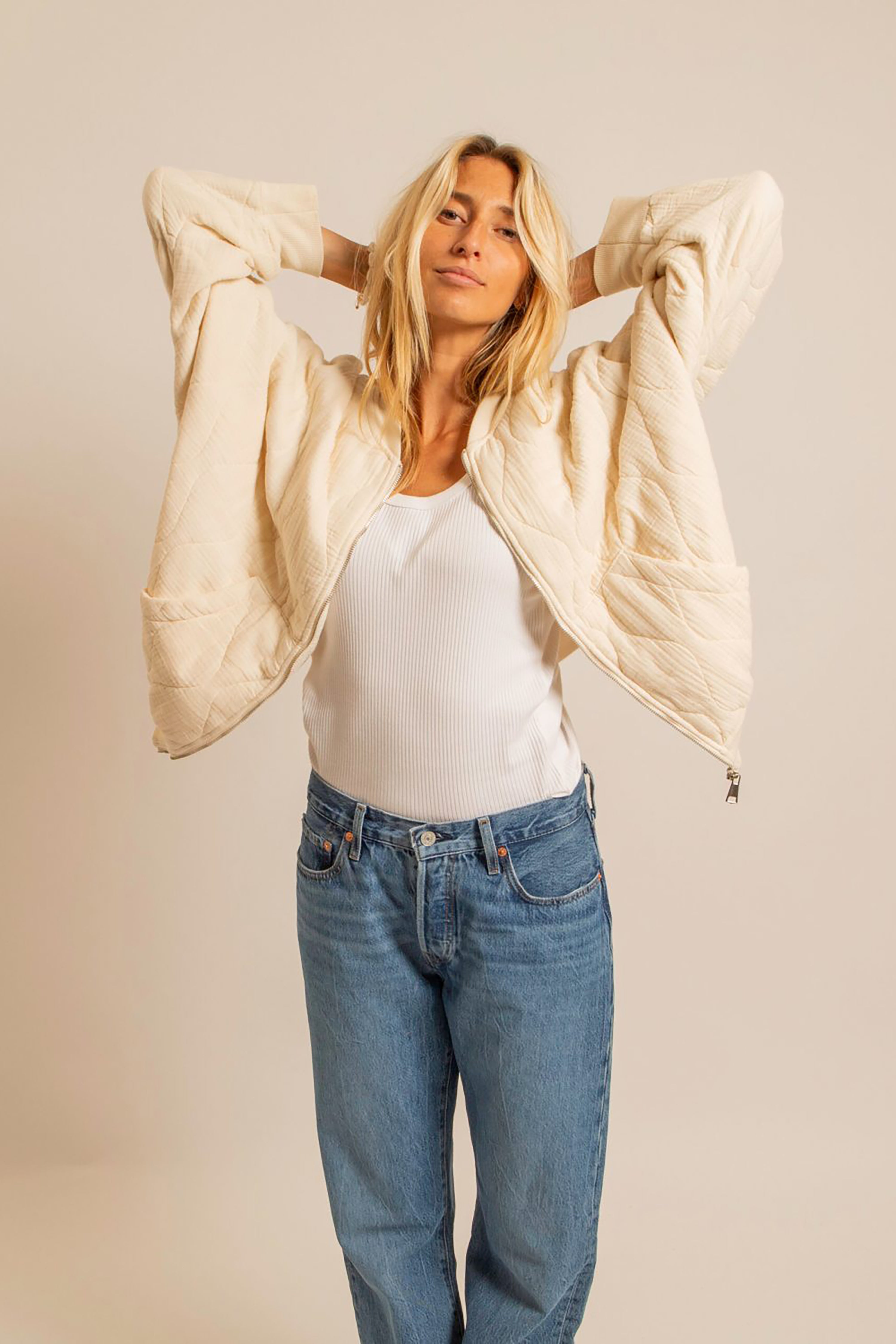 Daytona Bomber Jacket - Cream