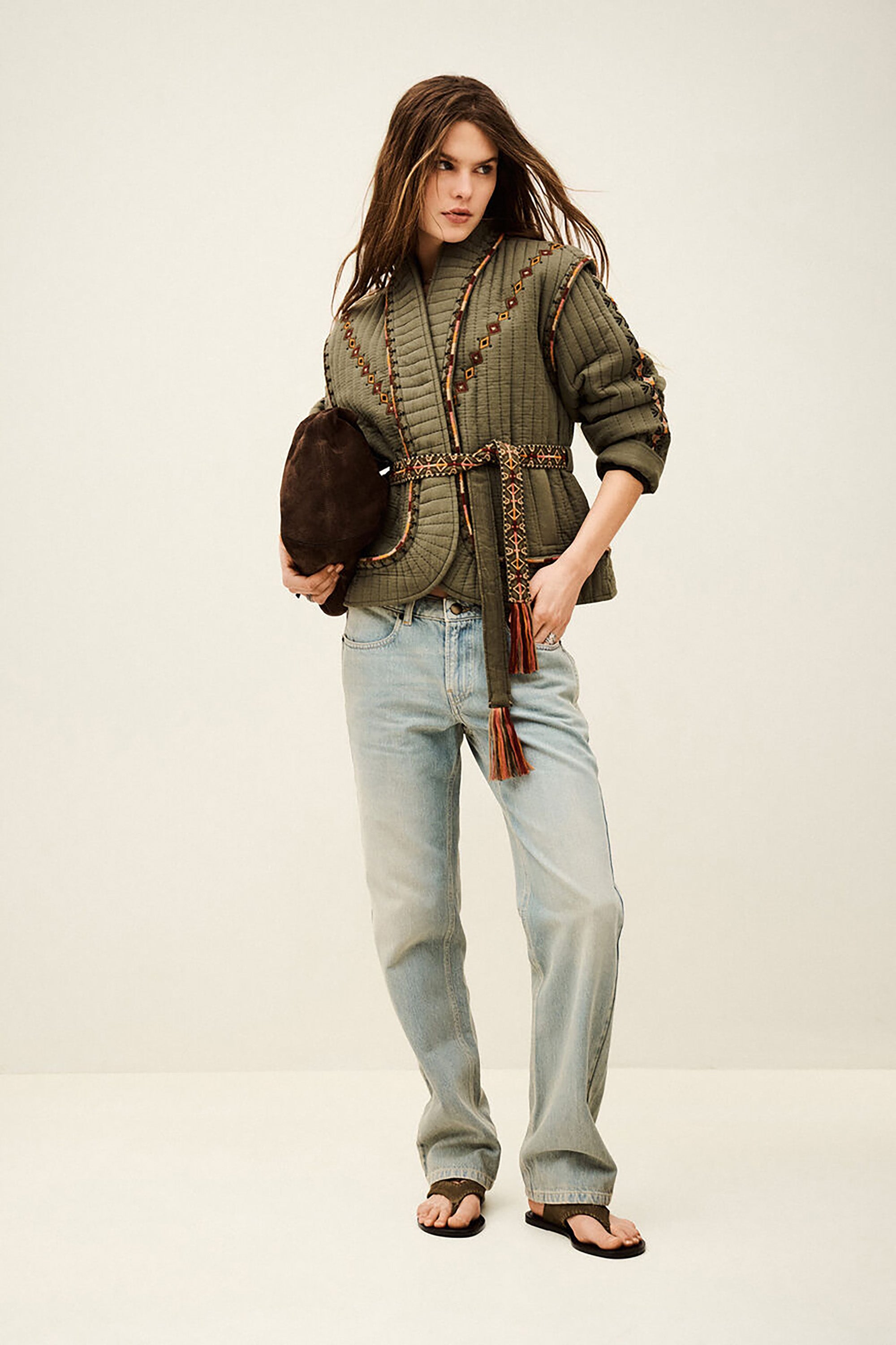 Ba&sh Cocoon Jacket - Khaki | RUM Amsterdam