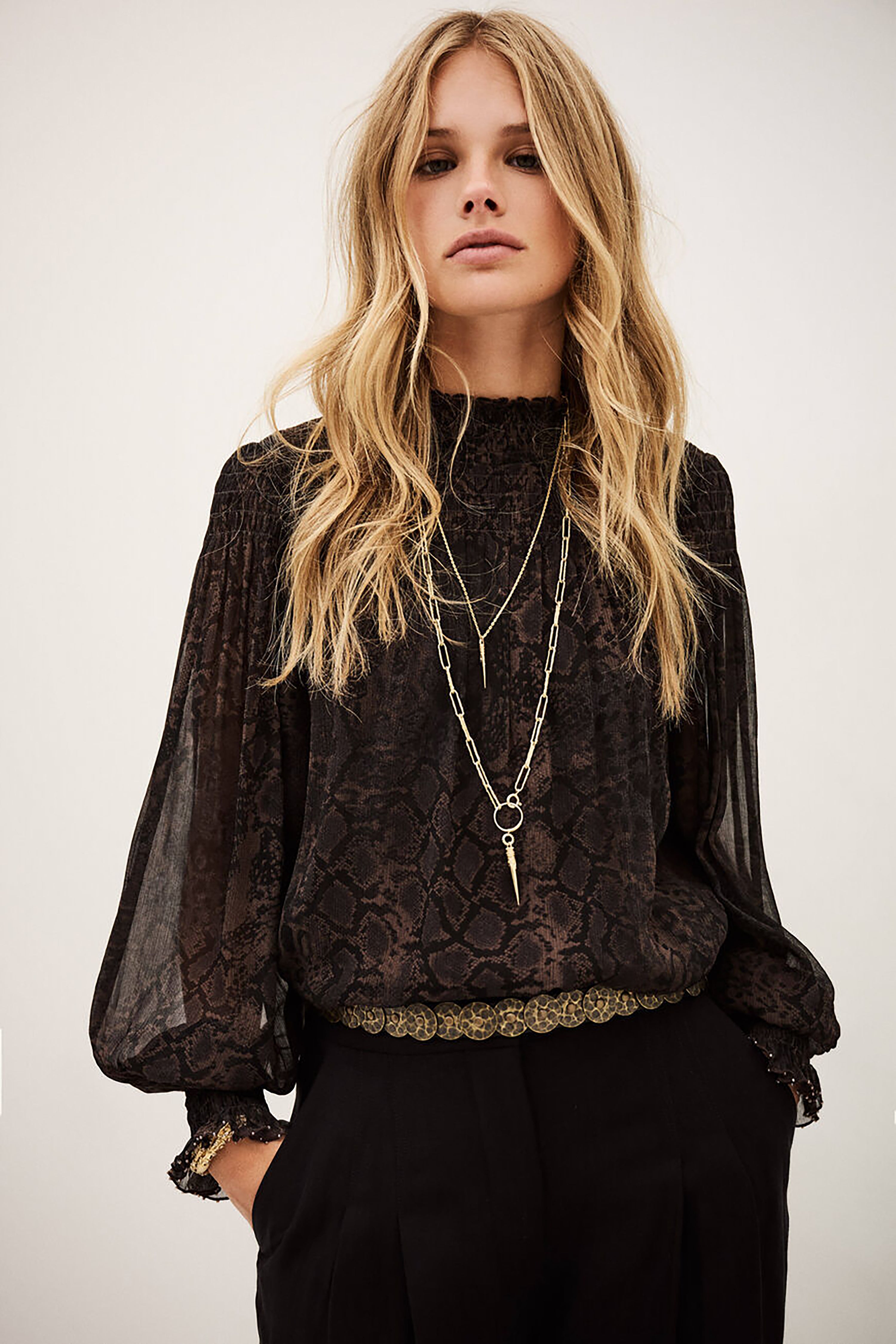 Shamy Blouse - Brown
