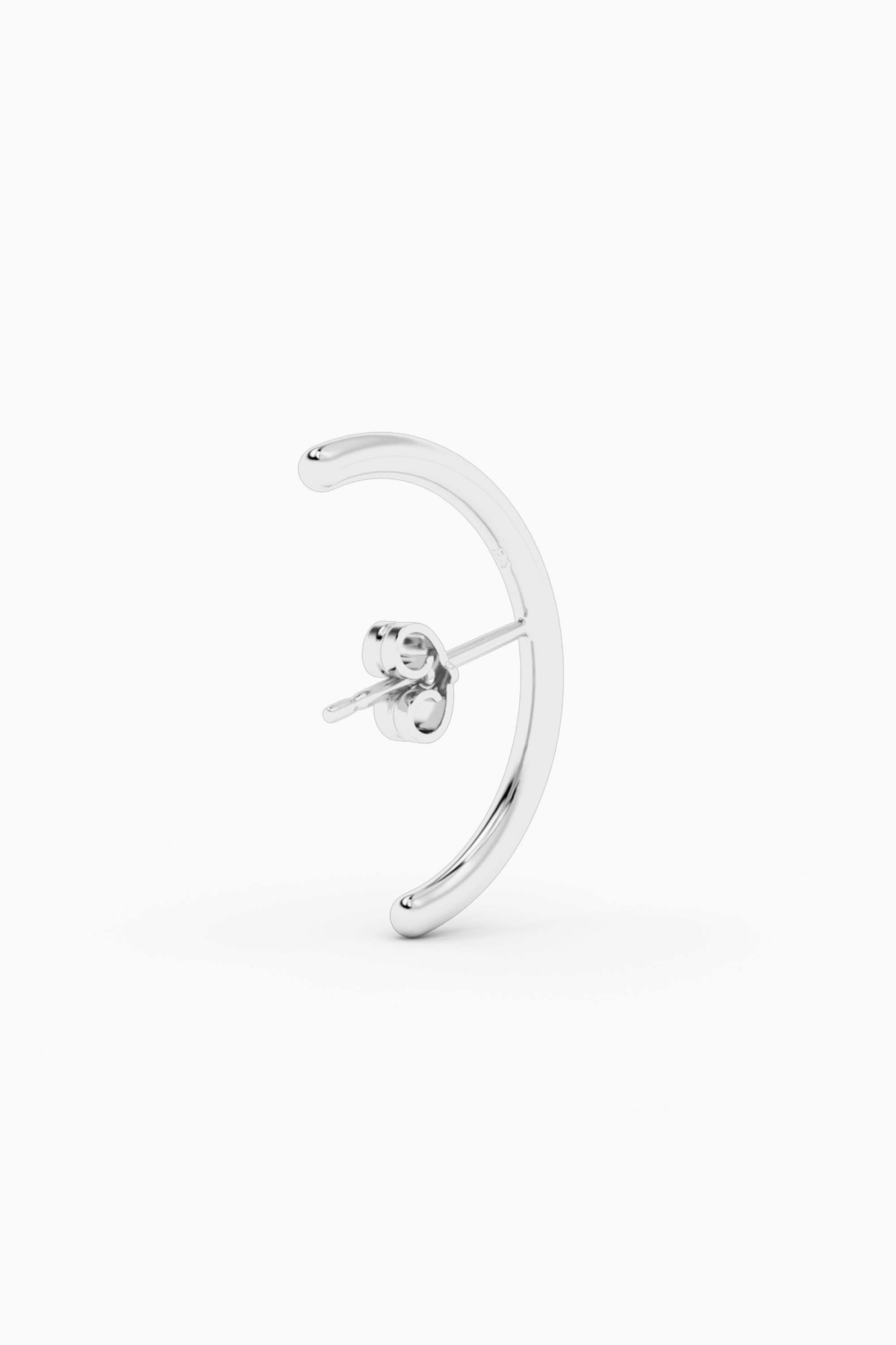 Hug Ear Stud - Silver