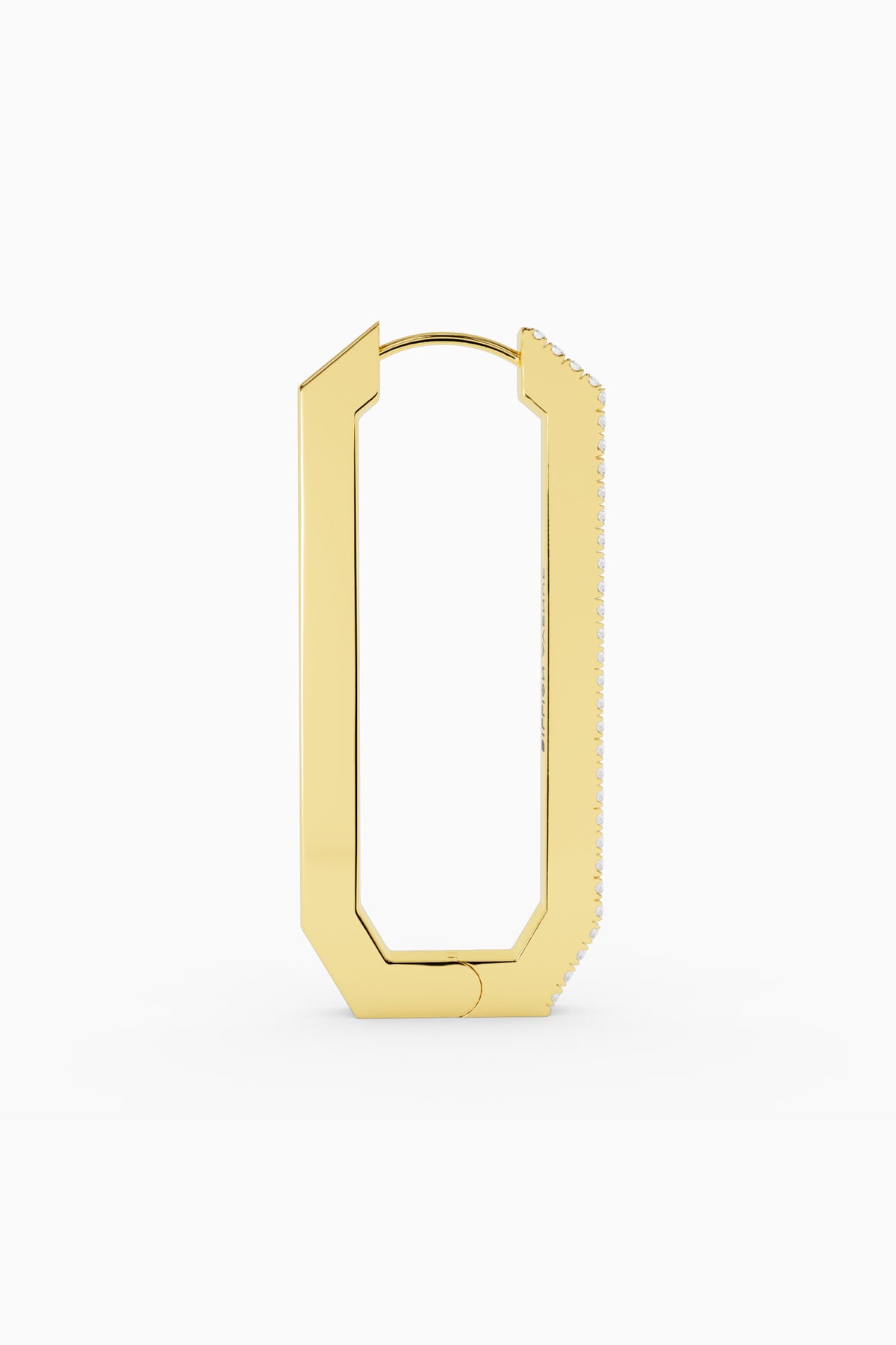 Octa Long Diamond Earring - Gold