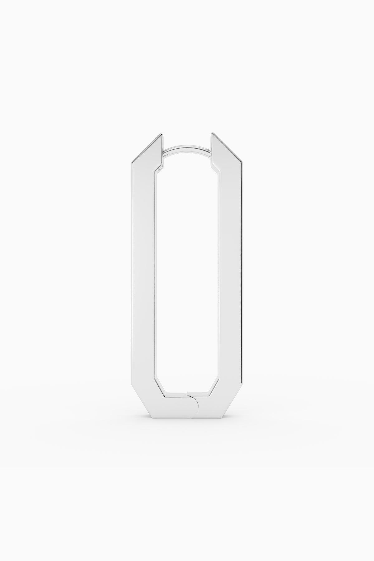 Octa Long Earring - Silver