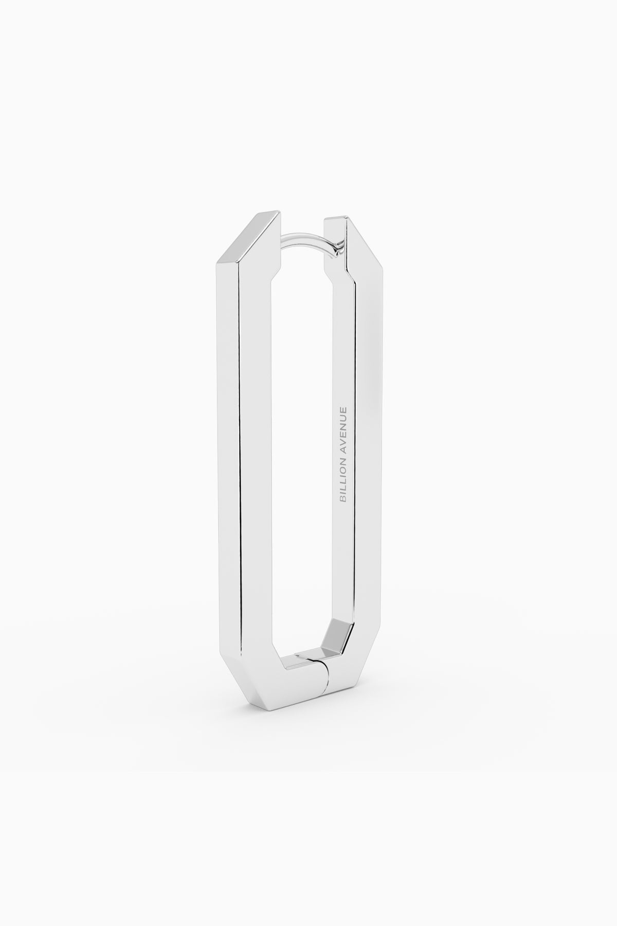 Octa Long Earring - Silver