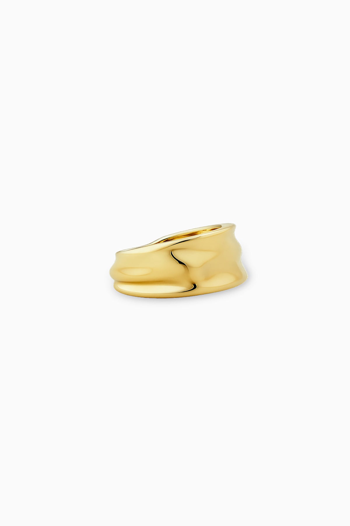 Small Molten Ara Ear Cuff - Gold