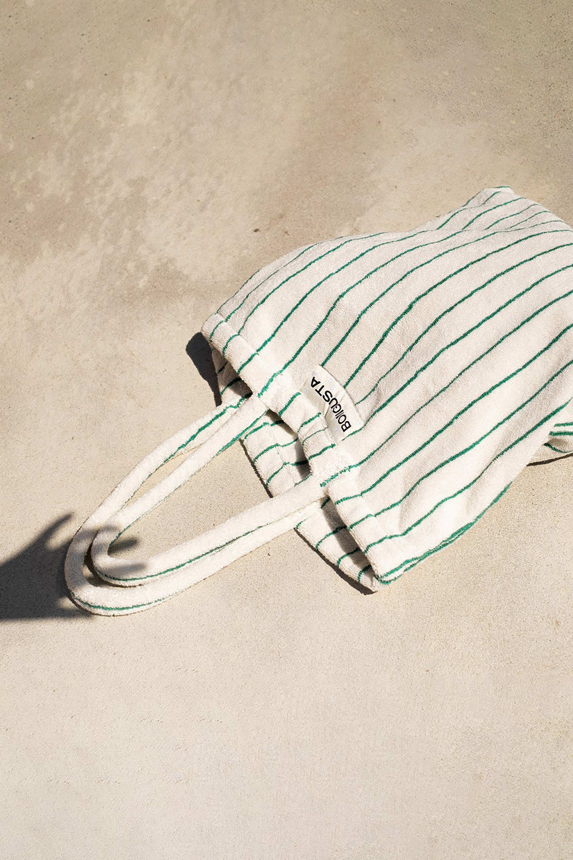 Naram Tote Bag - Pure White & Grass