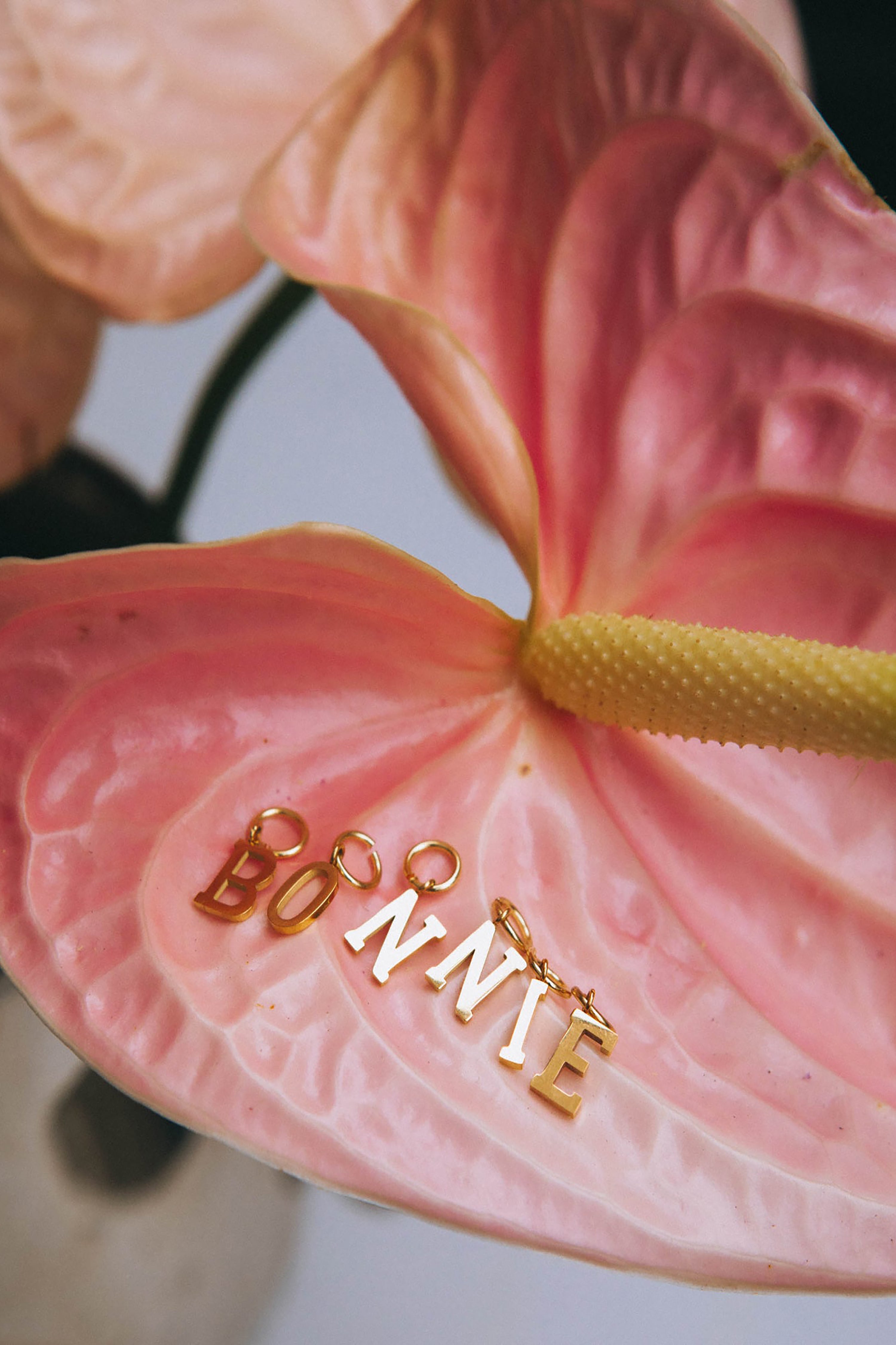 Alphabet Letter Pendant - Gold