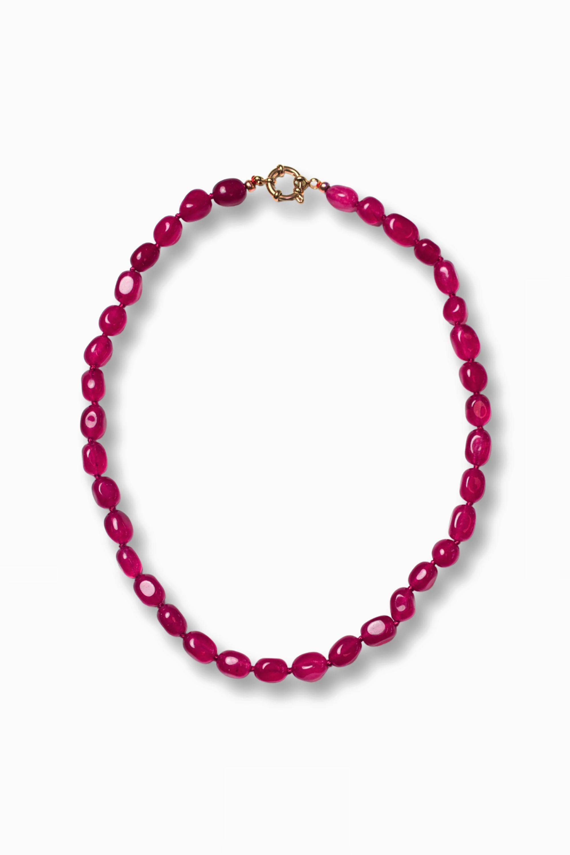 Bobby Necklace - Burgundy