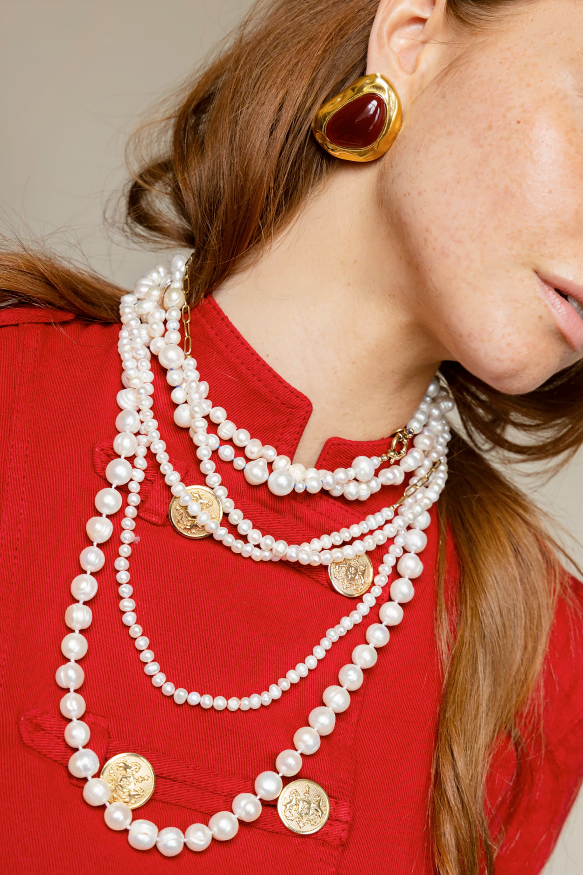 Fred Long Big Necklace - White