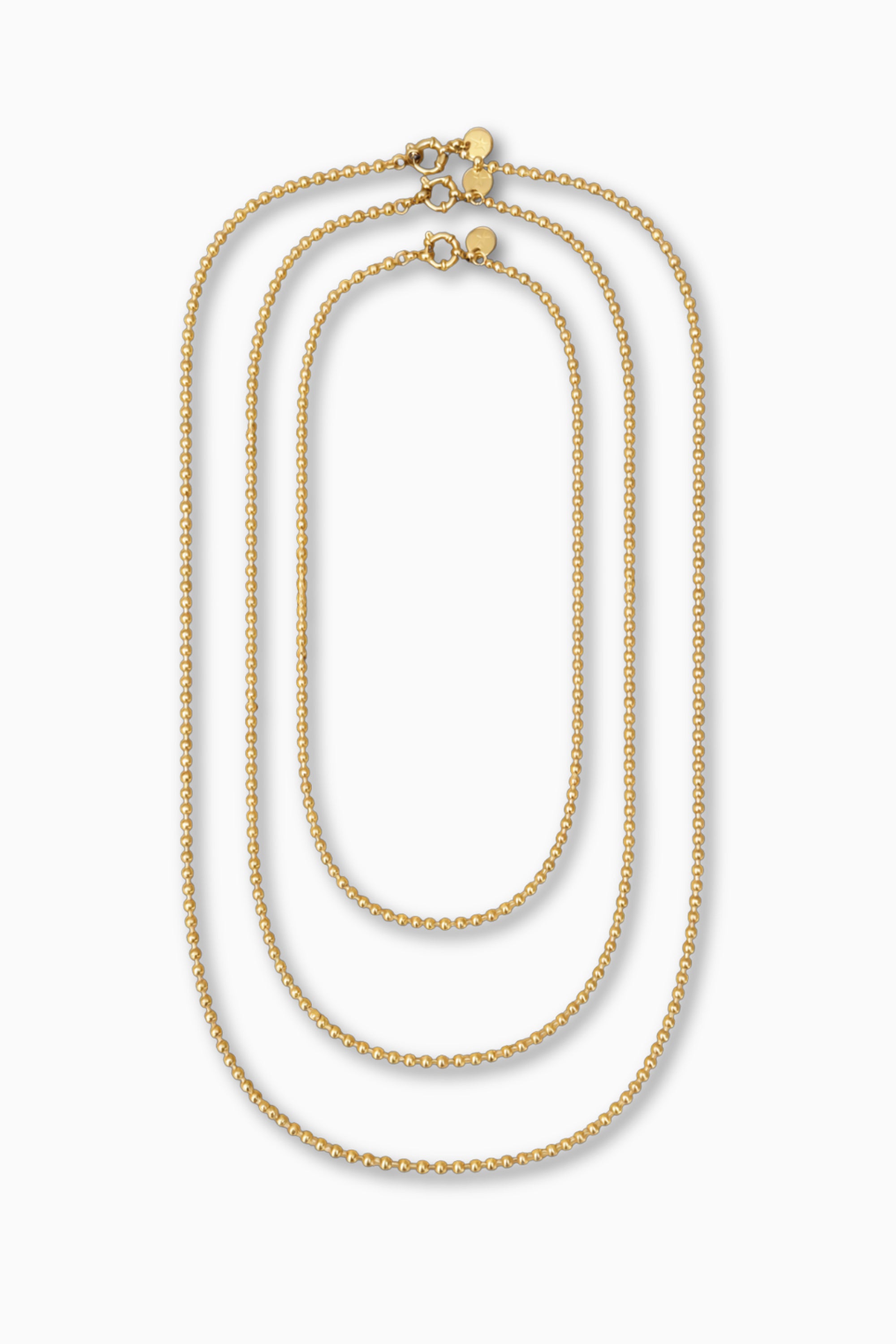 Jeanine Trio Necklace - Gold