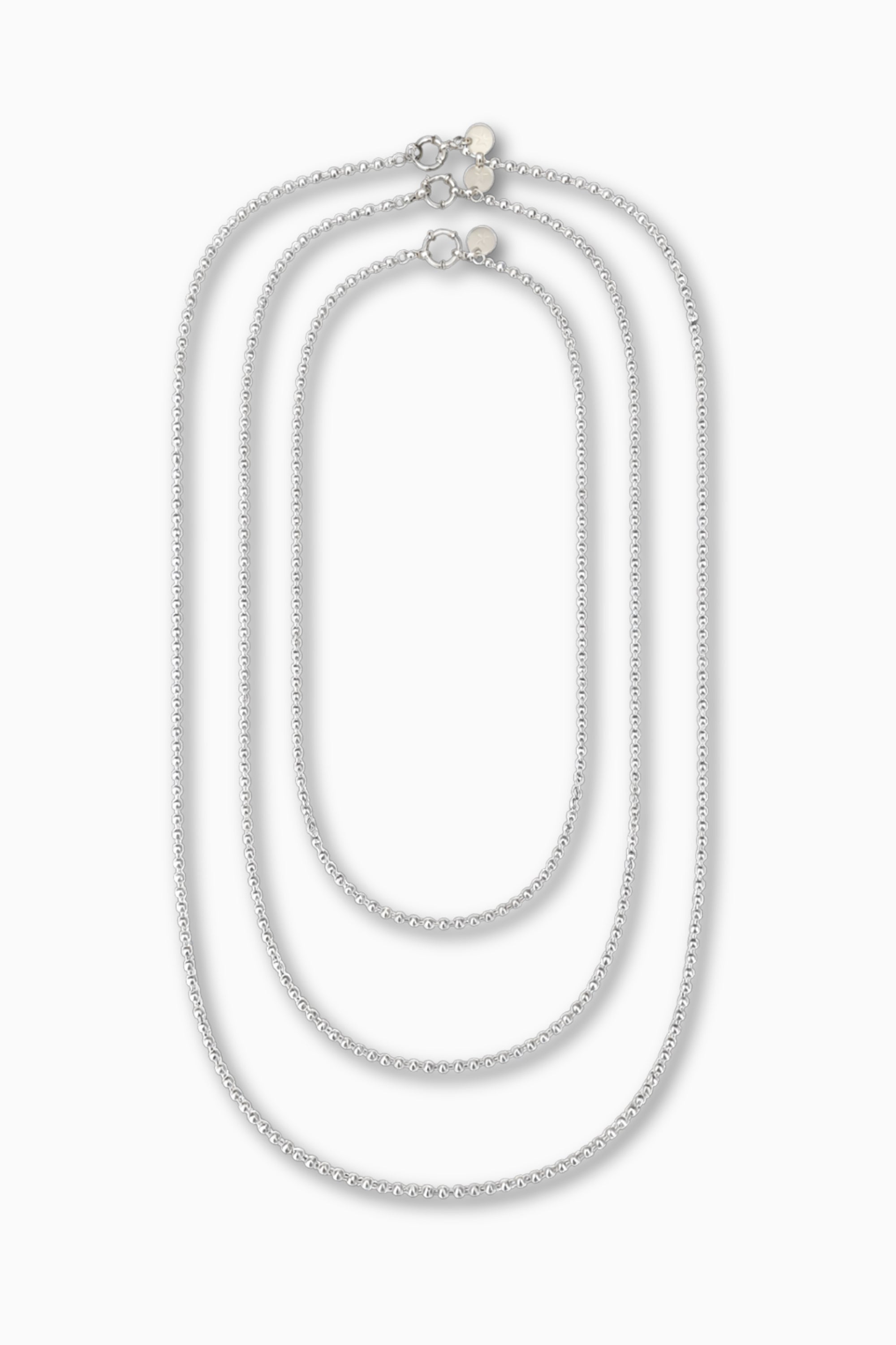 Jeanine Trio Necklace - Silver