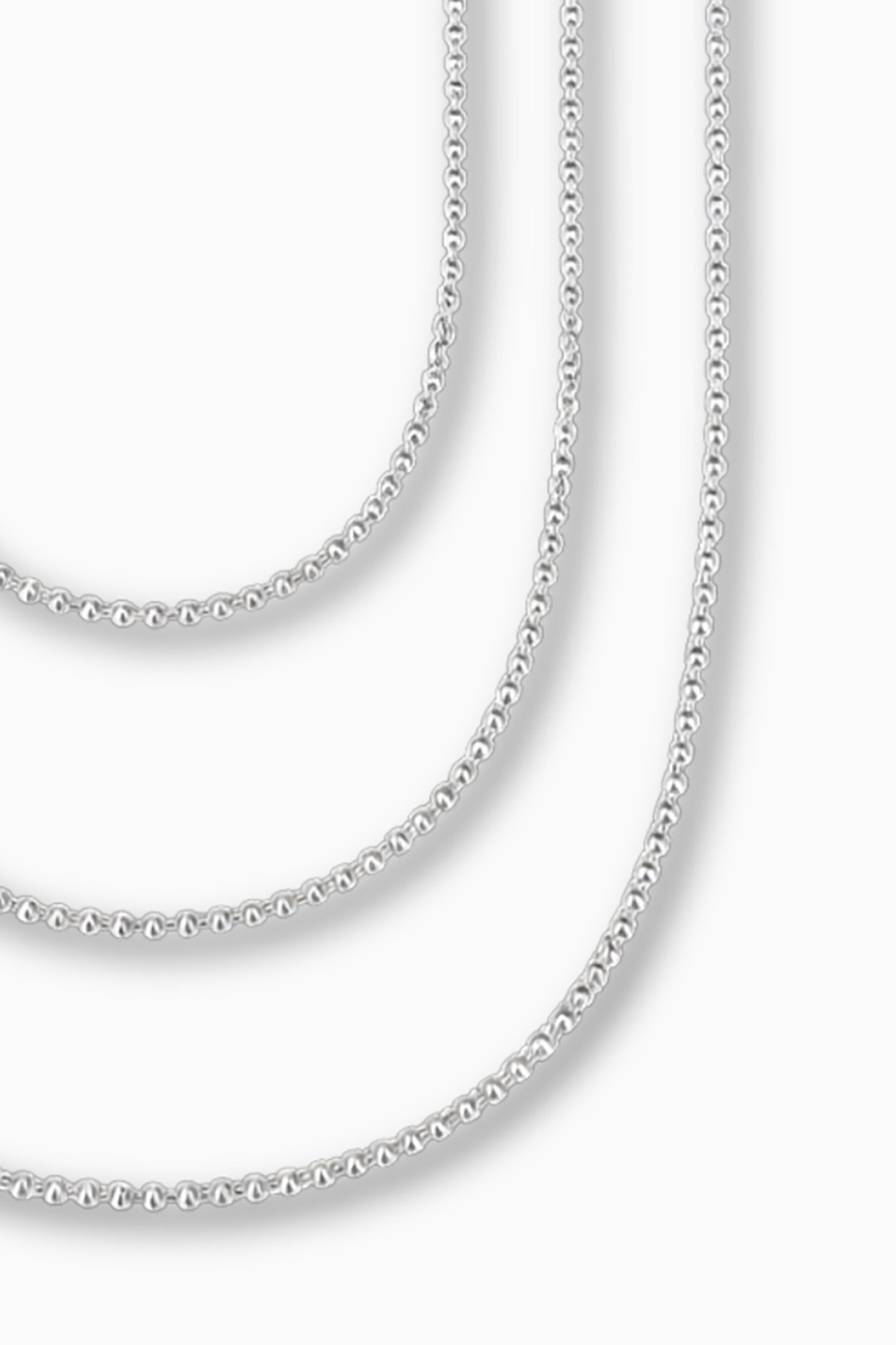 Jeanine Trio Necklace - Silver