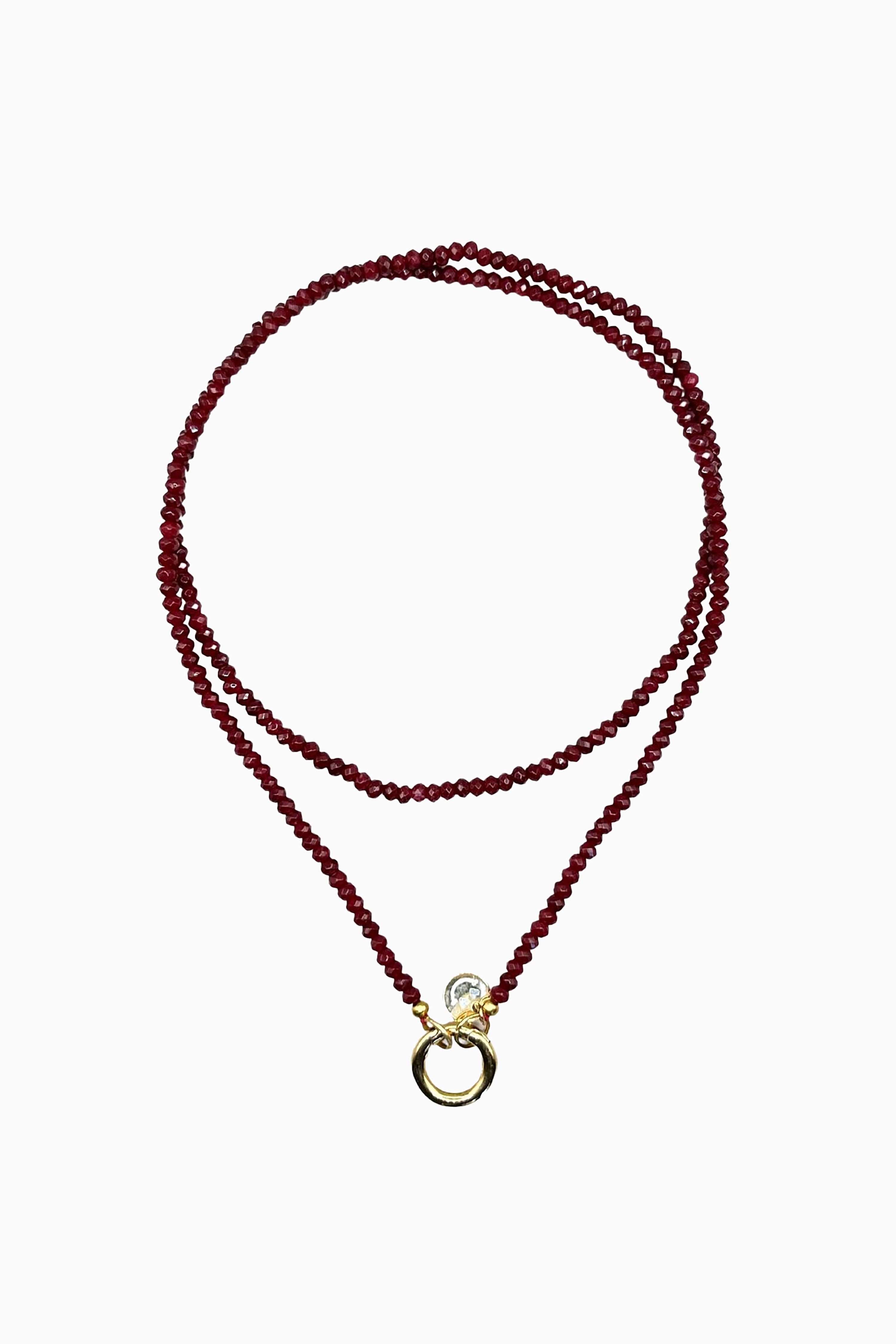 Roger Long Necklace - Red
