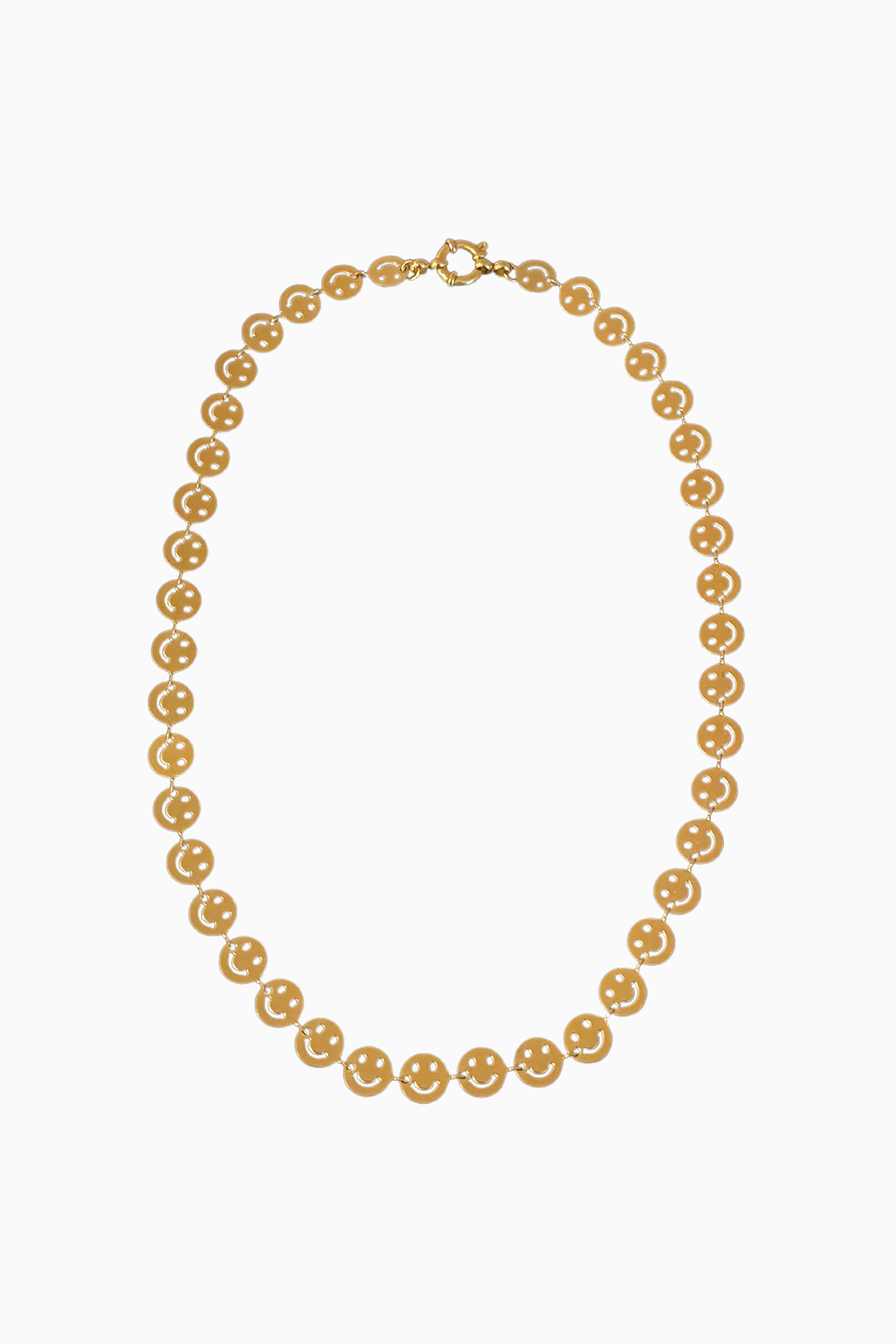 Smiley Gold Necklace - Gold