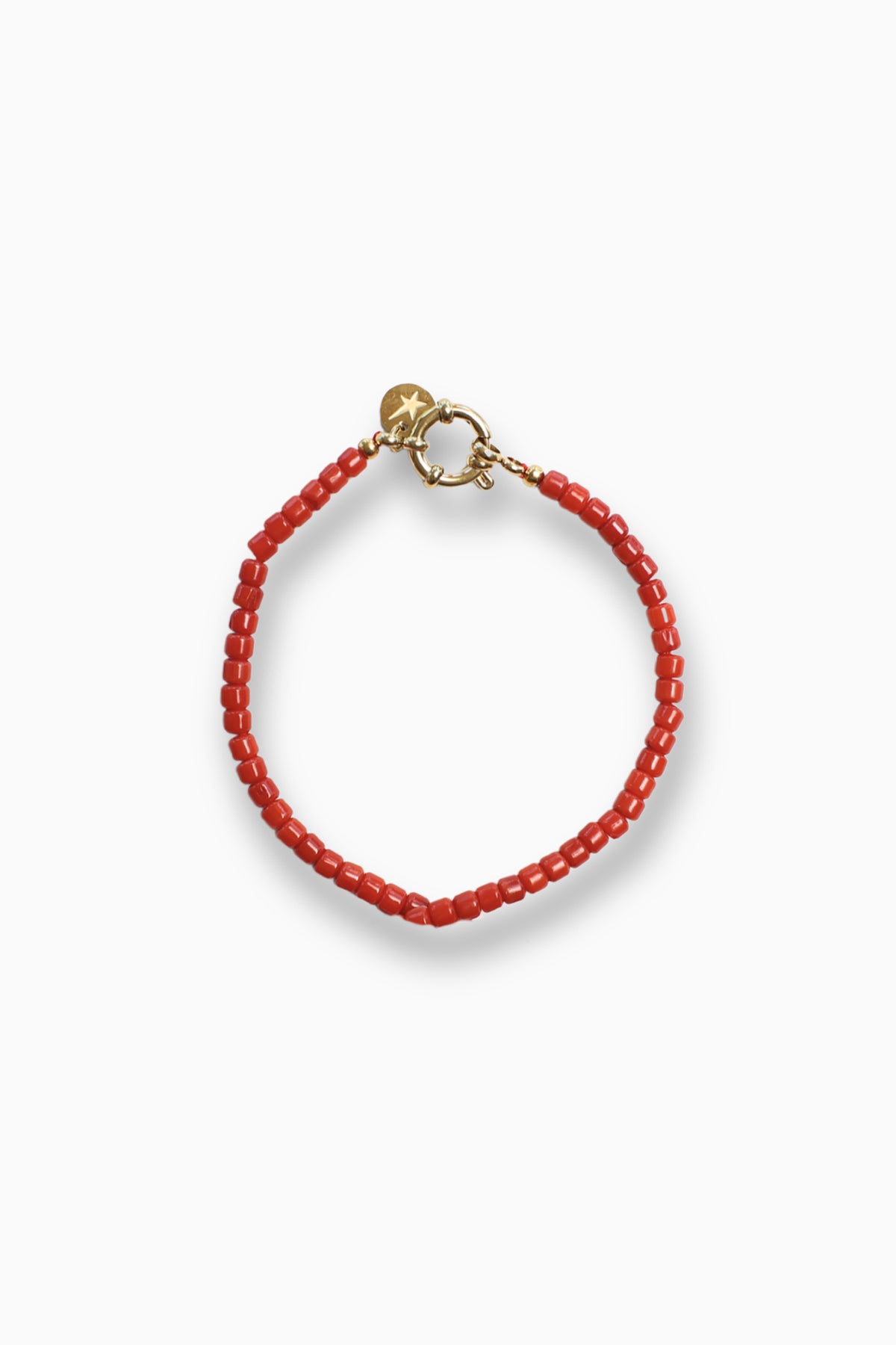 Tommy Coral Bracelet - Deep Orange