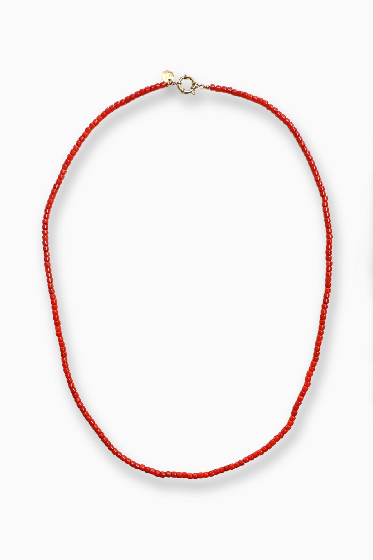 Tommy Coral Necklace - Deep Orange