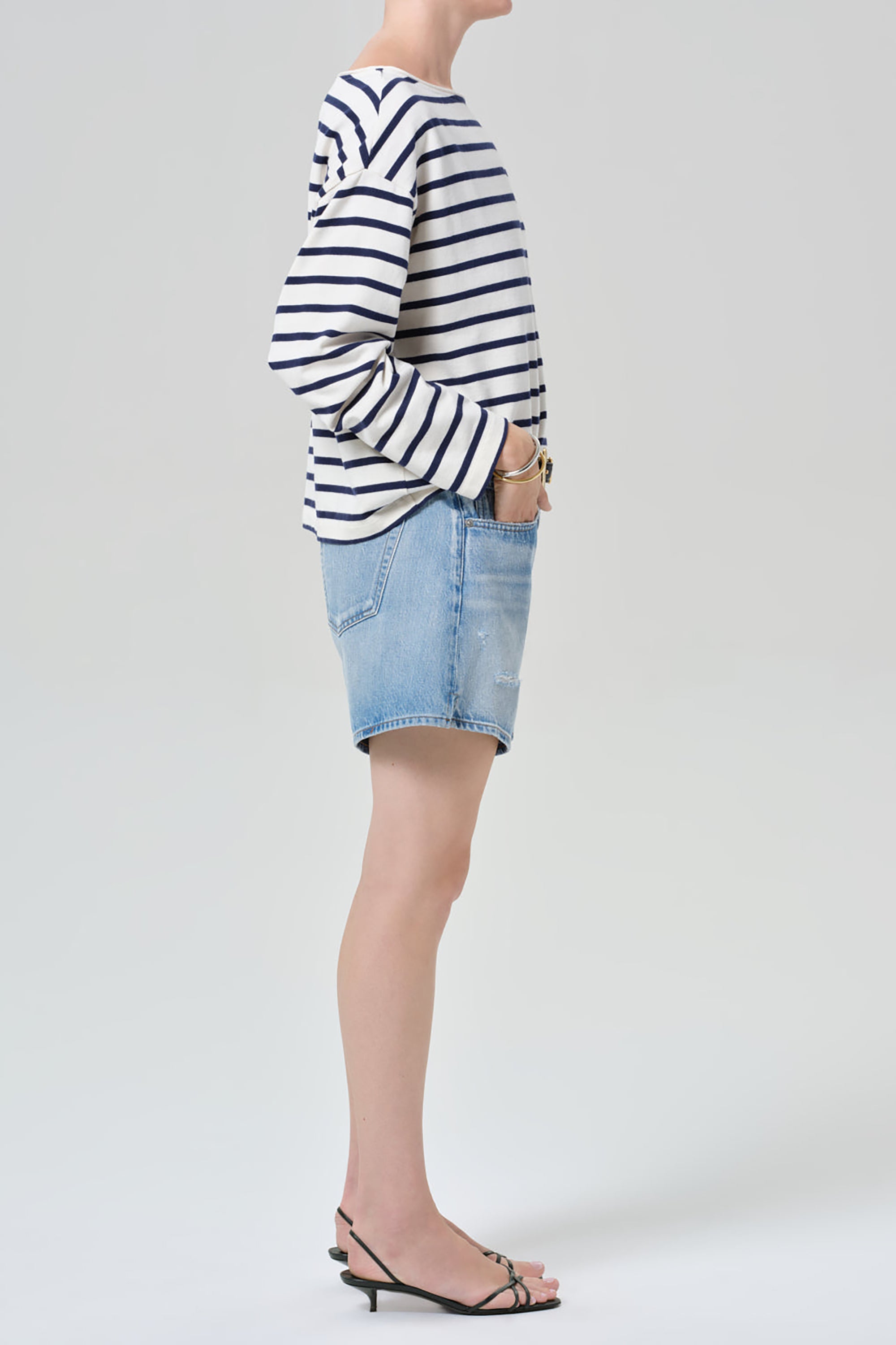 Billie Relaxed Denim Shorts - Sparrow