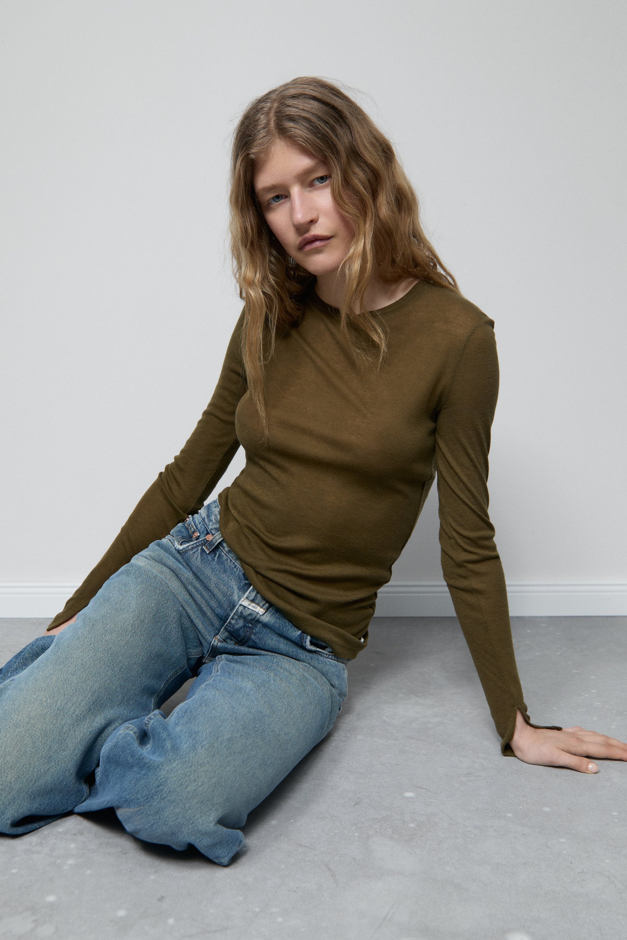 Closed Crew Neck Long Sleeve - Clover Green - RUM Amsterdam