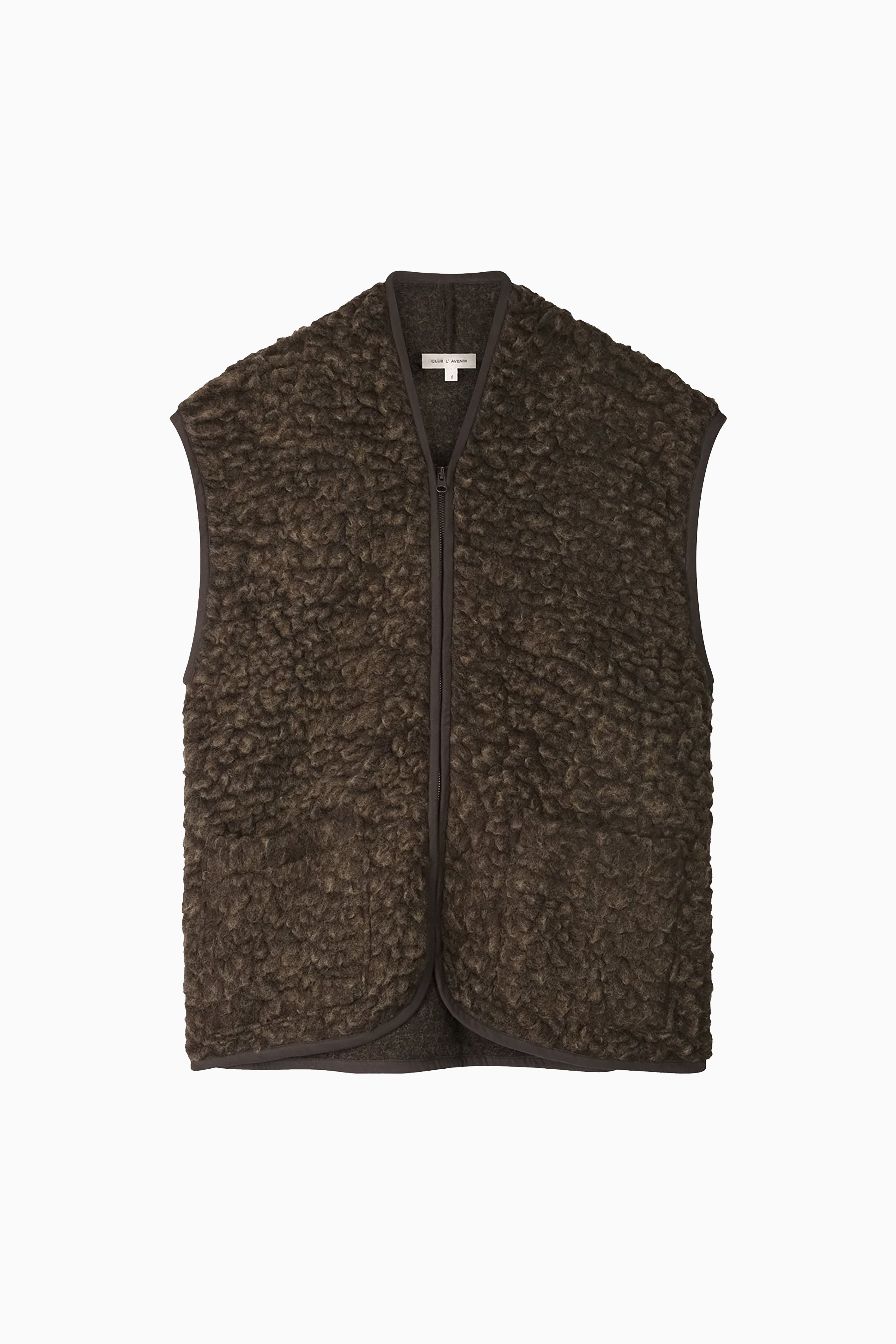 Abigail Teddy Gilet - Fudge