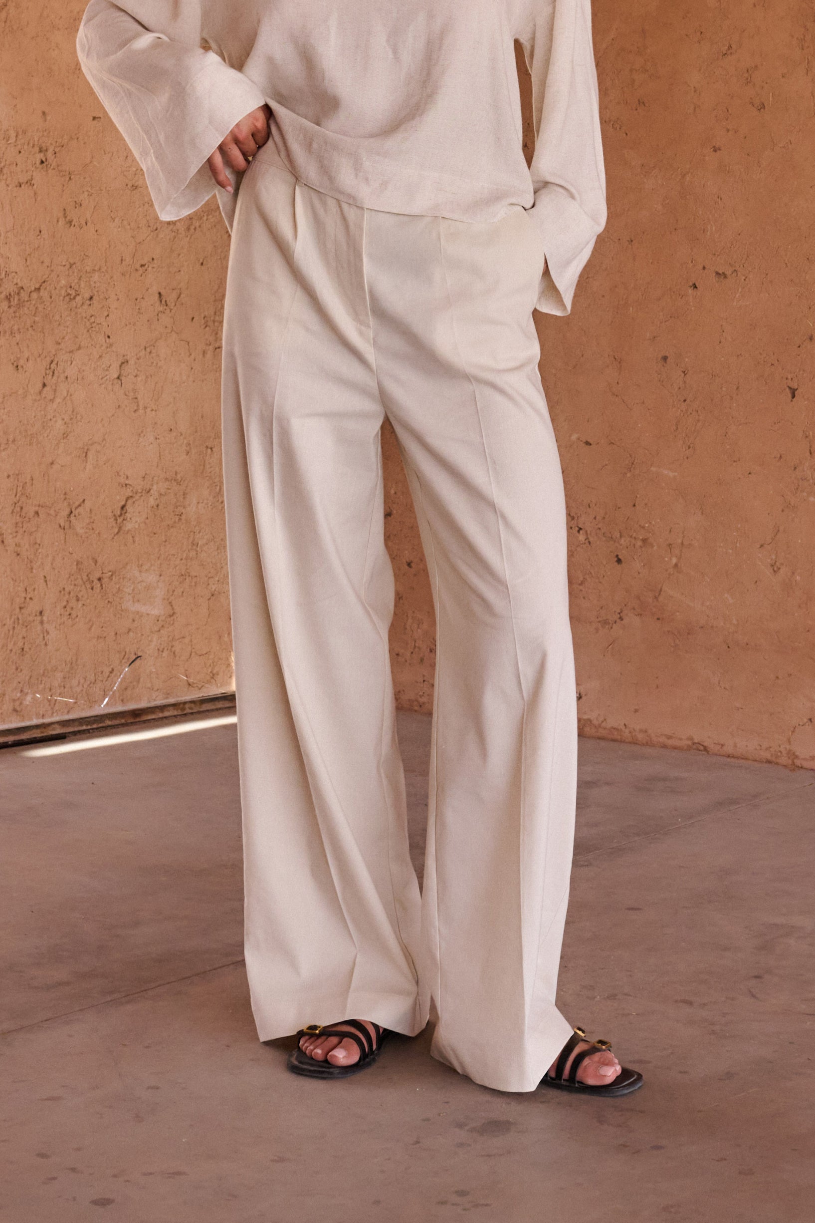 Azela Pants - Natural Sand - RUM Amsterdam