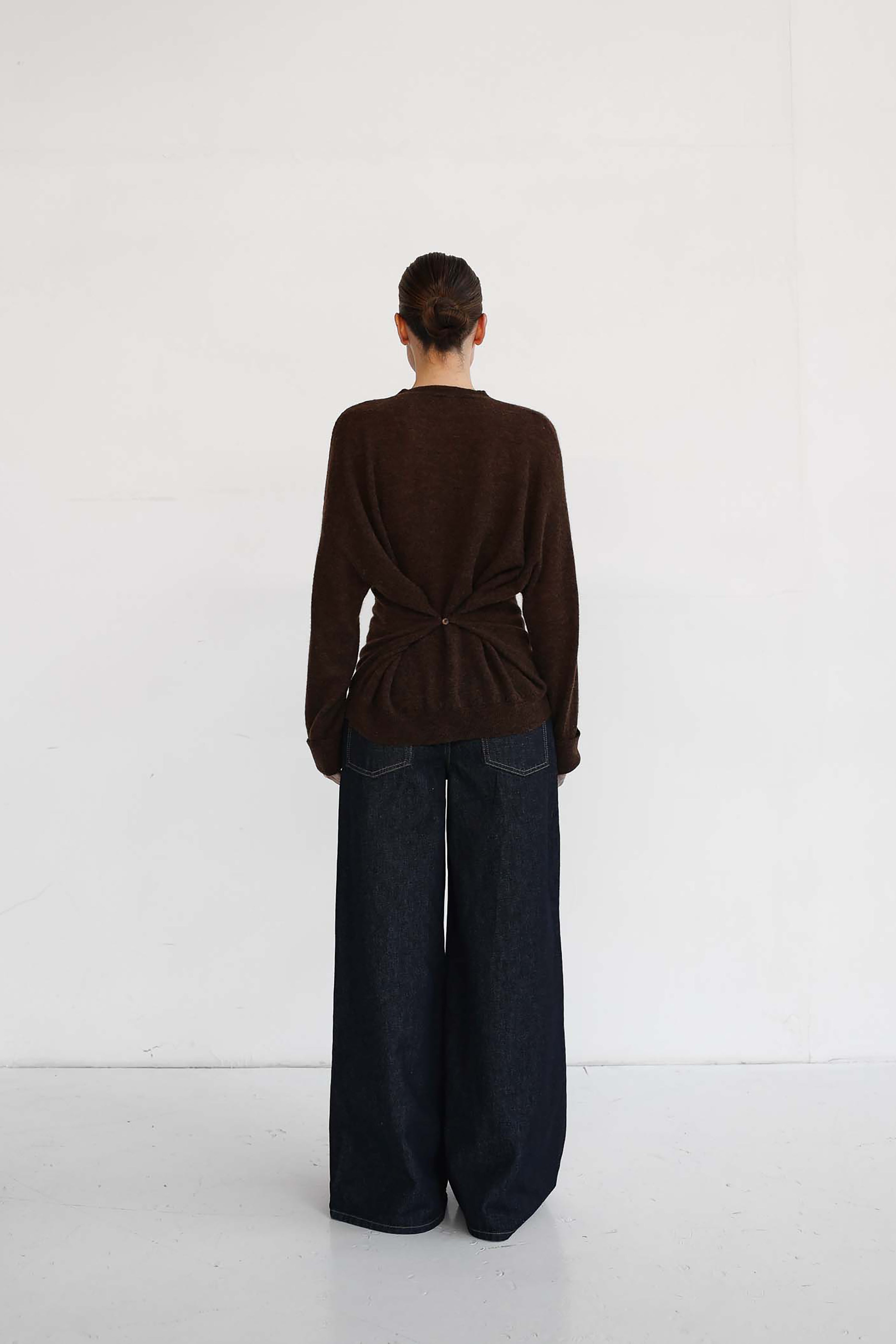 Helene Button Knit Top - Fudge