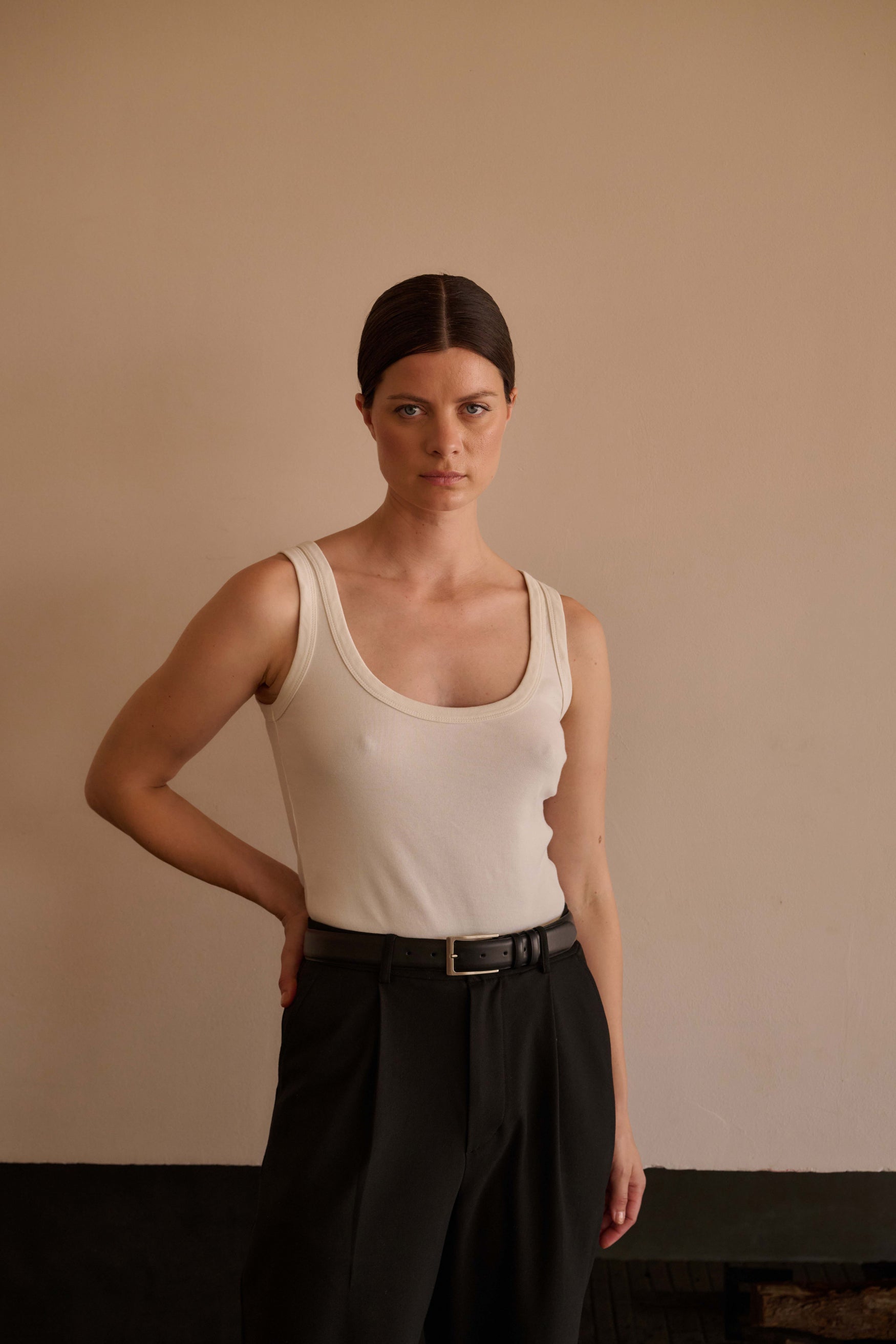 Java Tank Top - Cream - RUM Amsterdam