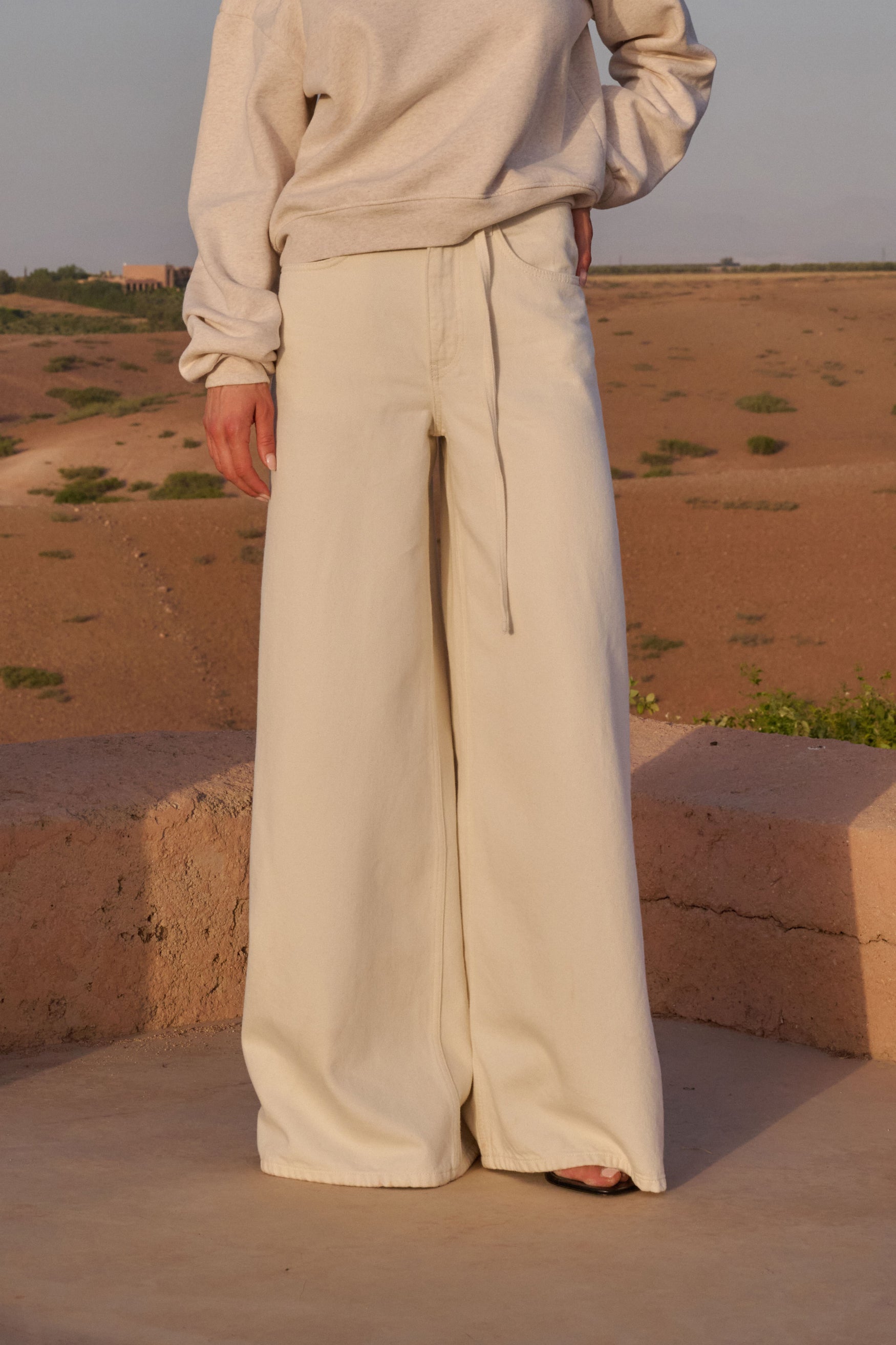 June Pants - Ecru