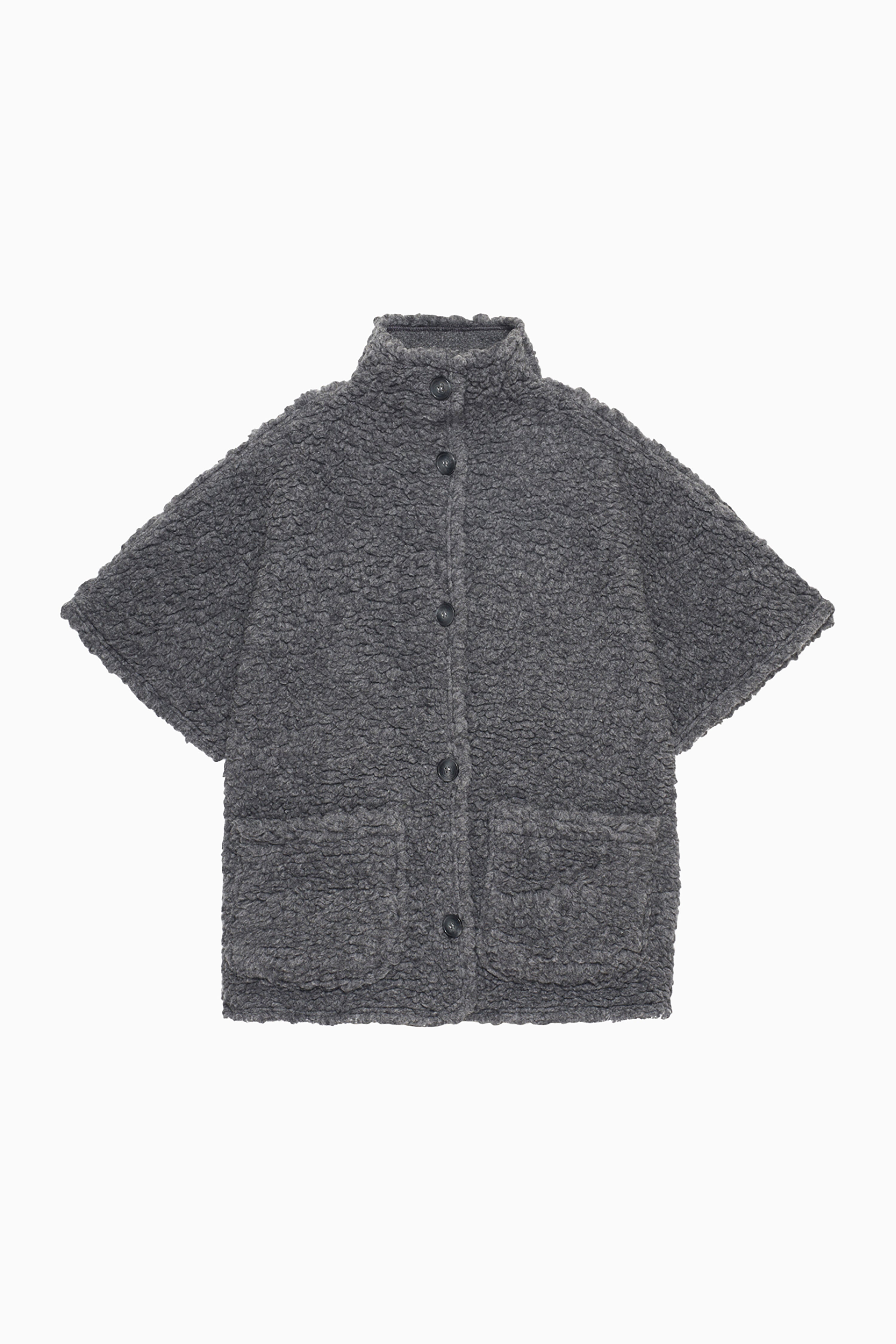 Lana Teddy Jacket - Grey Melange