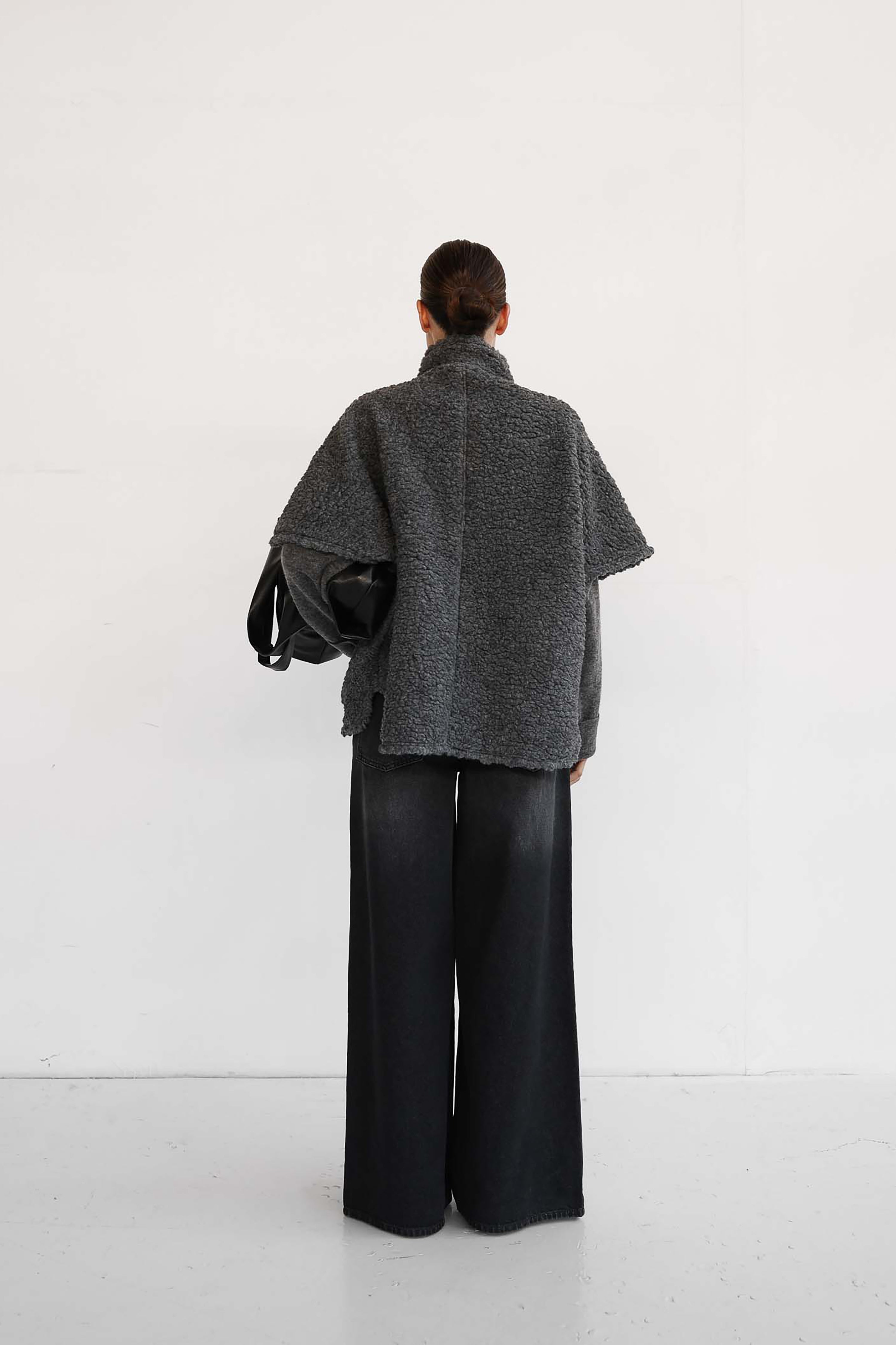 Lana Teddy Jacket - Grey Melange