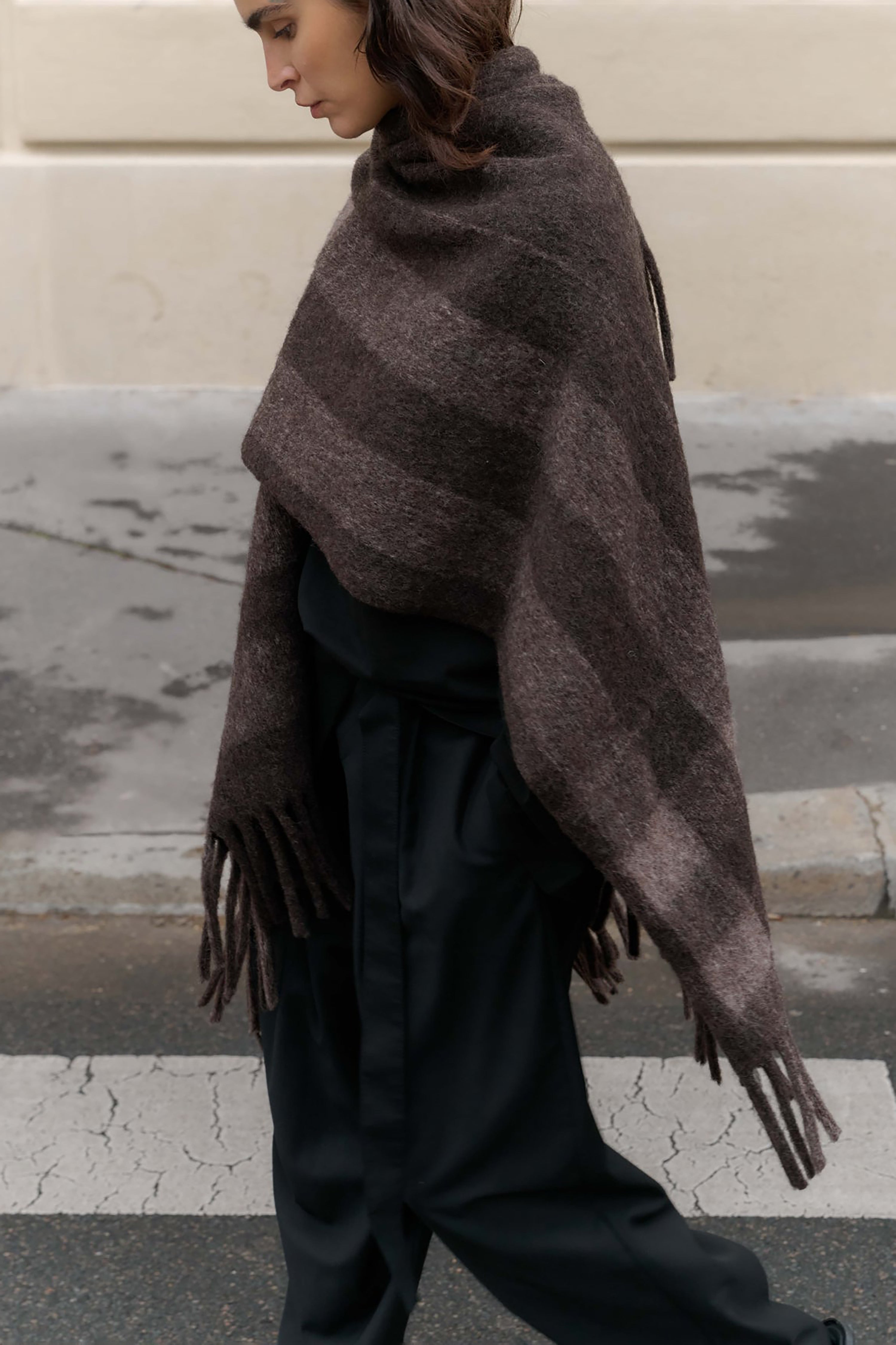 Rhea Scarf - Fudge Check