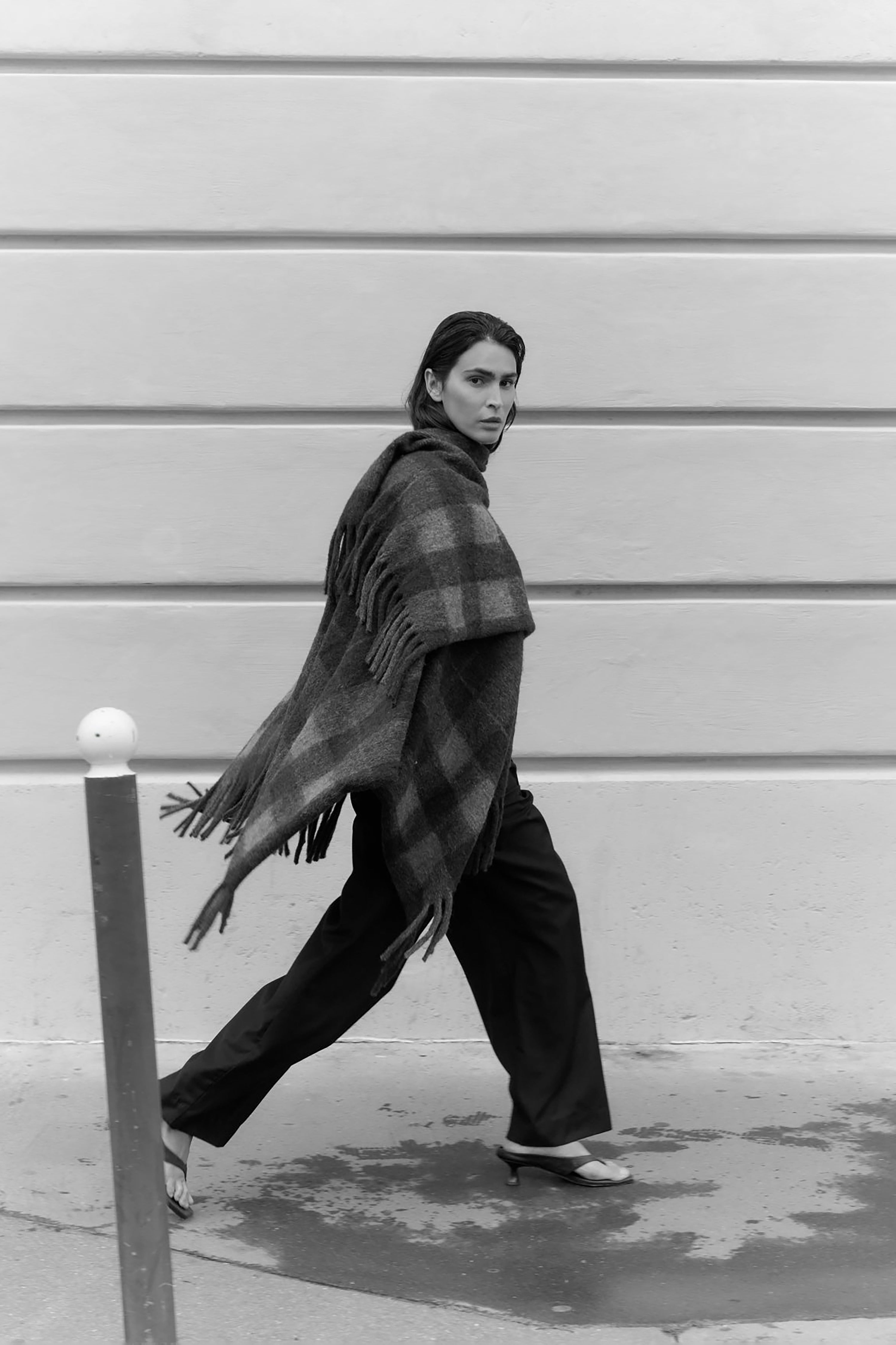 Rhea Scarf - Fudge Check